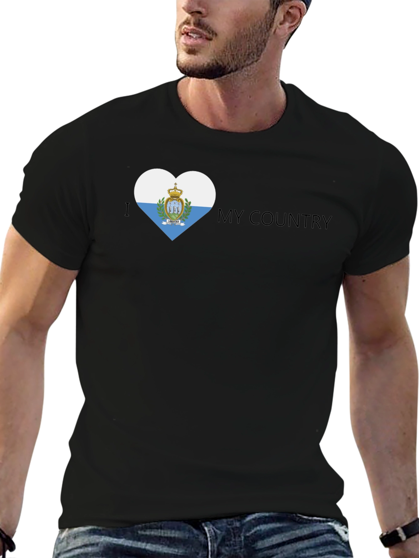 I Heart My Country - San Marino Flag T-Shirt