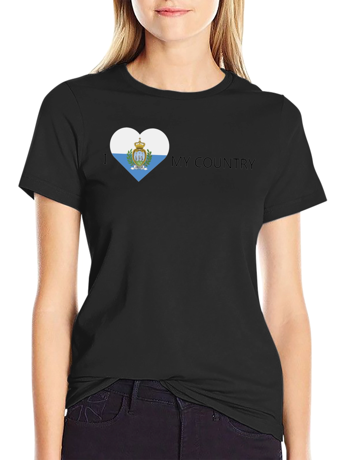 I Heart My Country - San Marino Flag T-Shirt