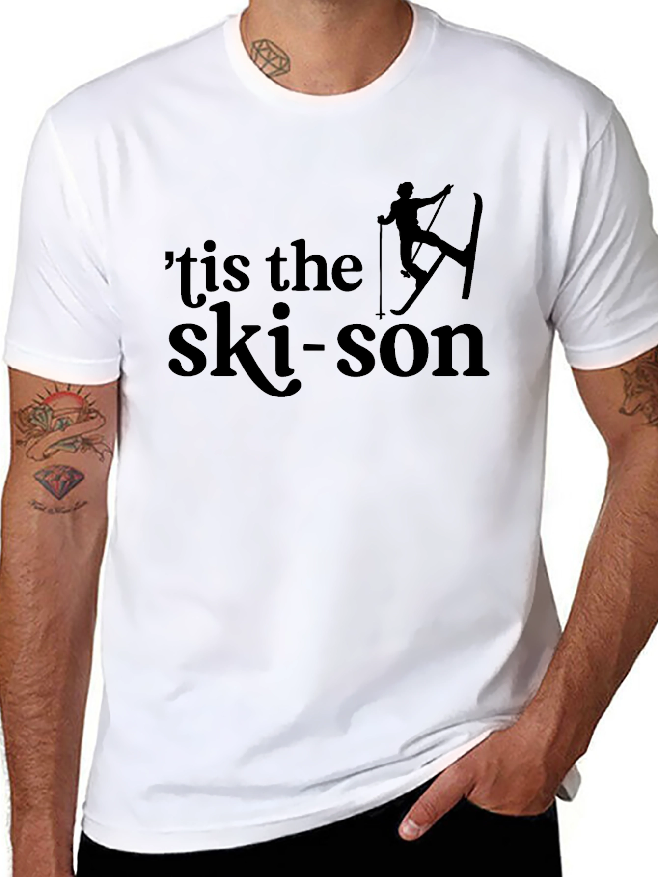 Tis the Ski-son T-Shirt - Winter Holiday Tee