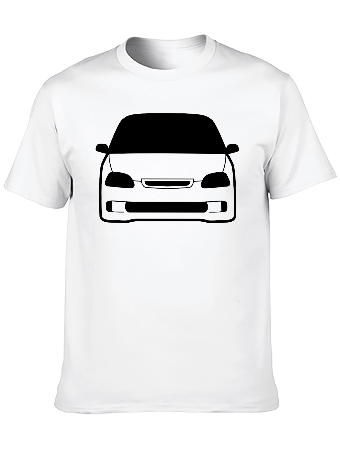 Car Silhouette Graphic Tee - Black