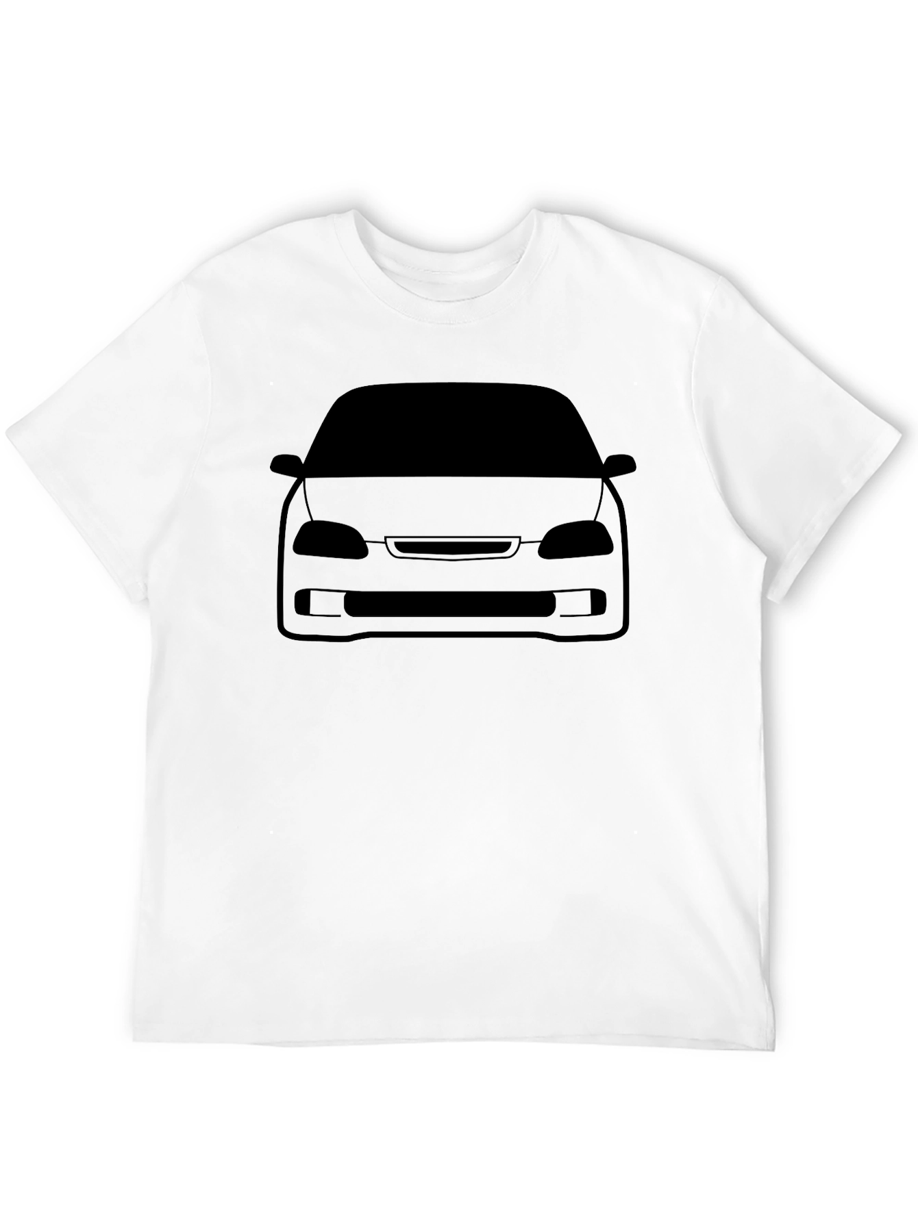 Car Silhouette Graphic Tee - Black