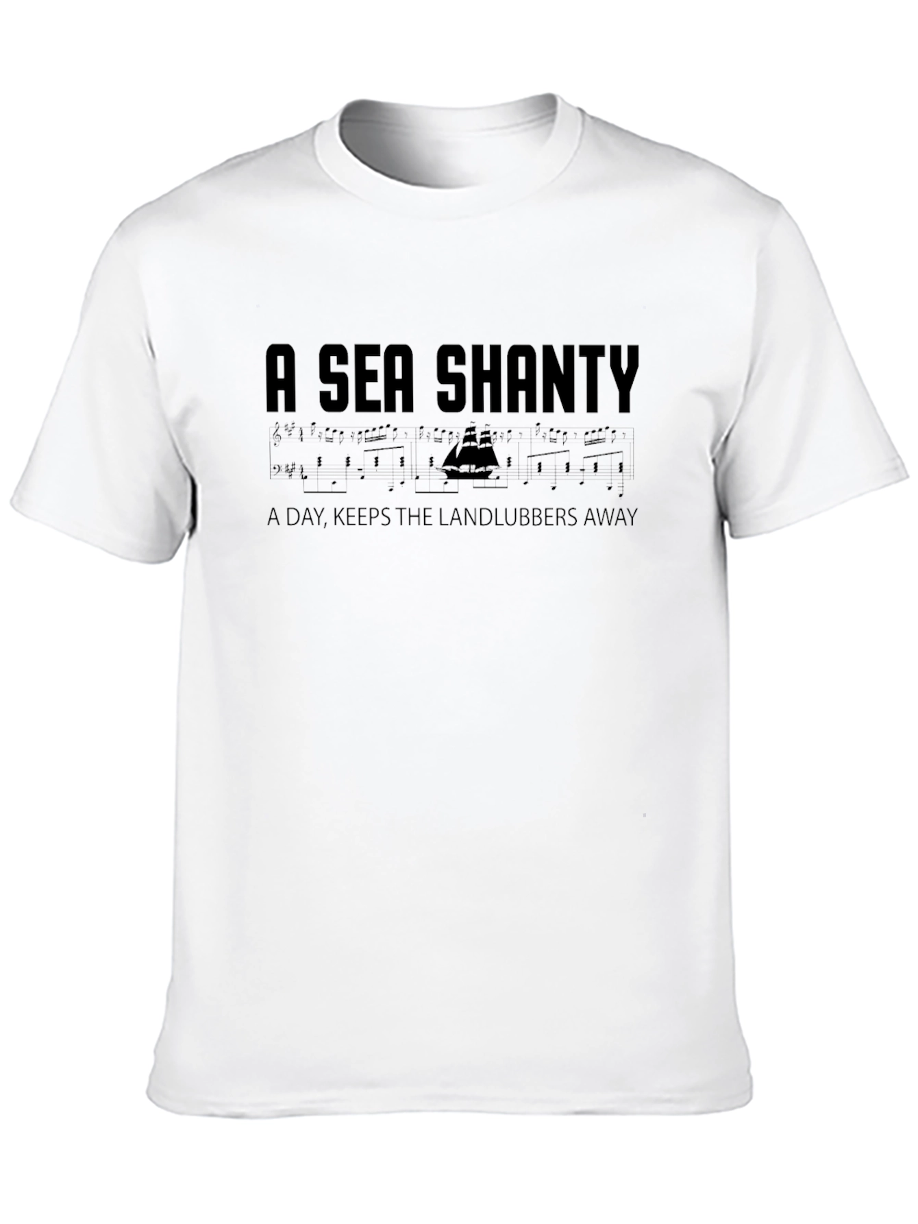 A Sea Shanty Black Graphic T-Shirt
