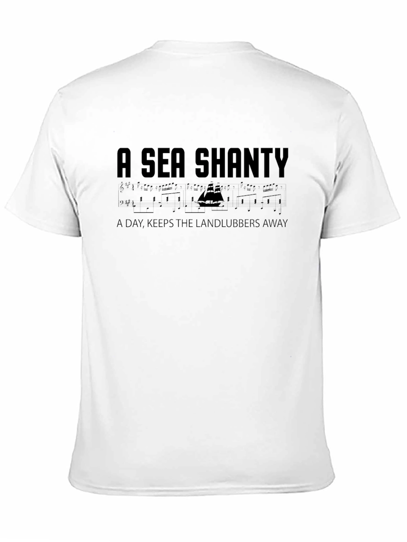 A Sea Shanty Black Graphic T-Shirt