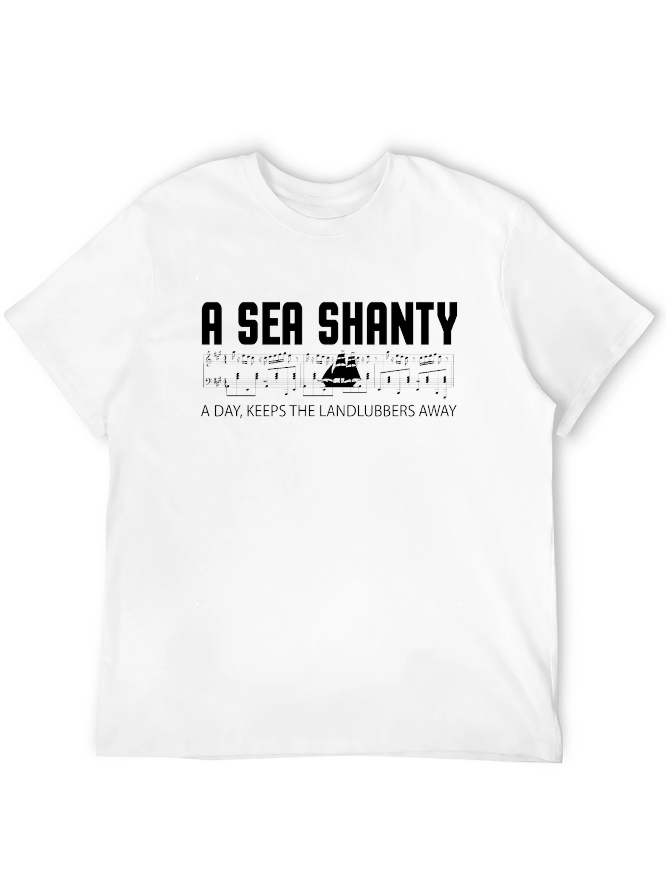 A Sea Shanty Black Graphic T-Shirt