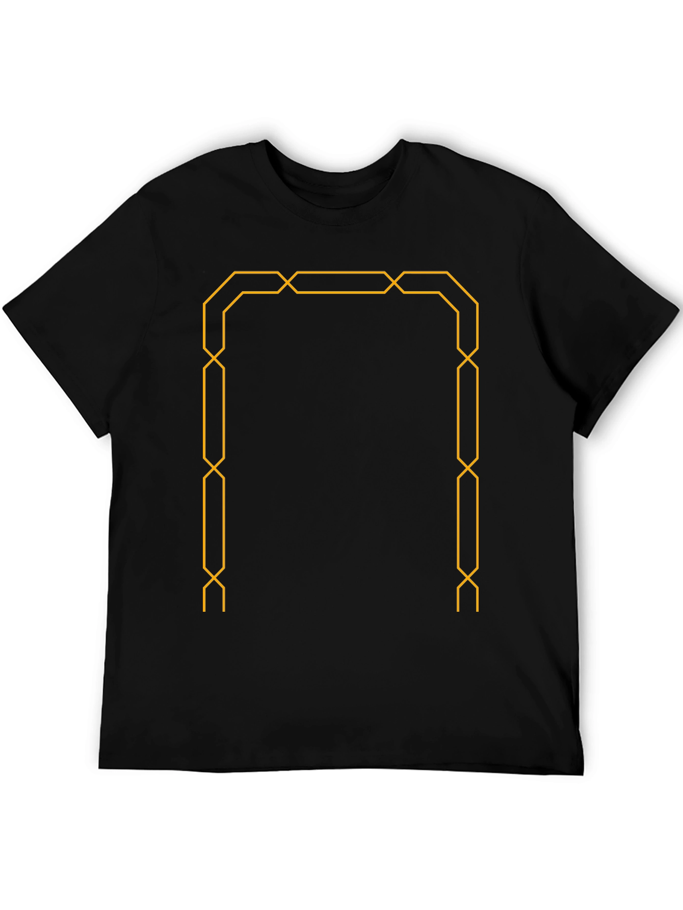 Geometric Frame Black T-Shirt