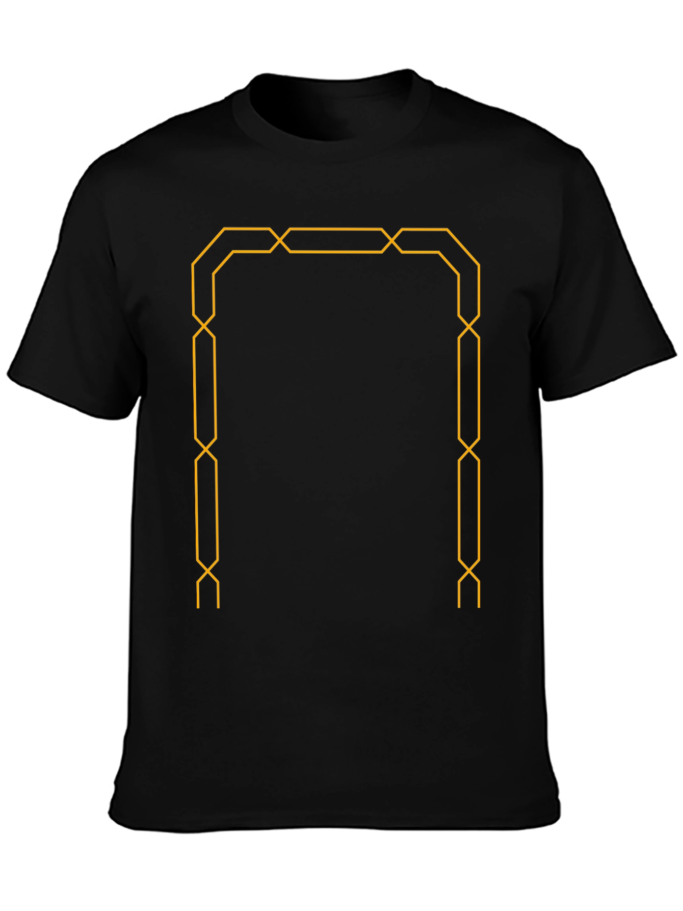 Geometric Frame Black T-Shirt