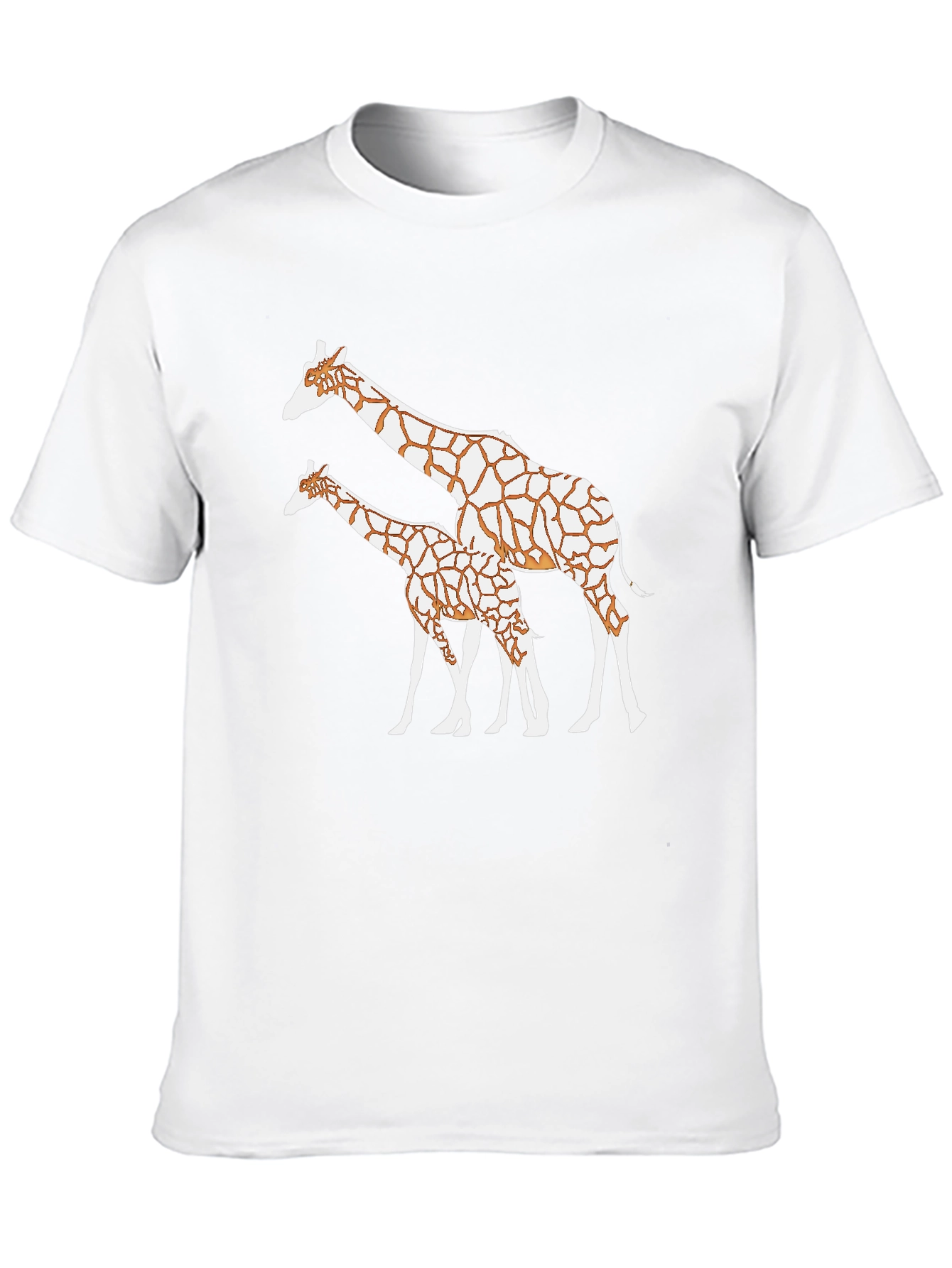 Giraffe Print Black T-Shirt