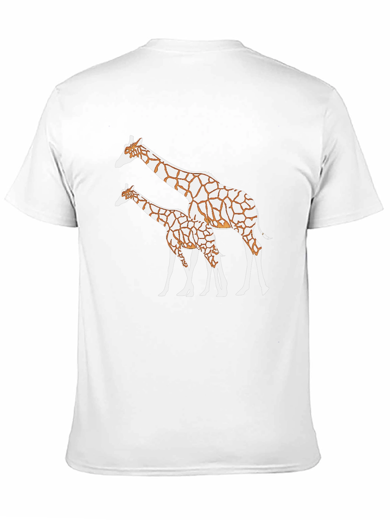 Giraffe Print Black T-Shirt