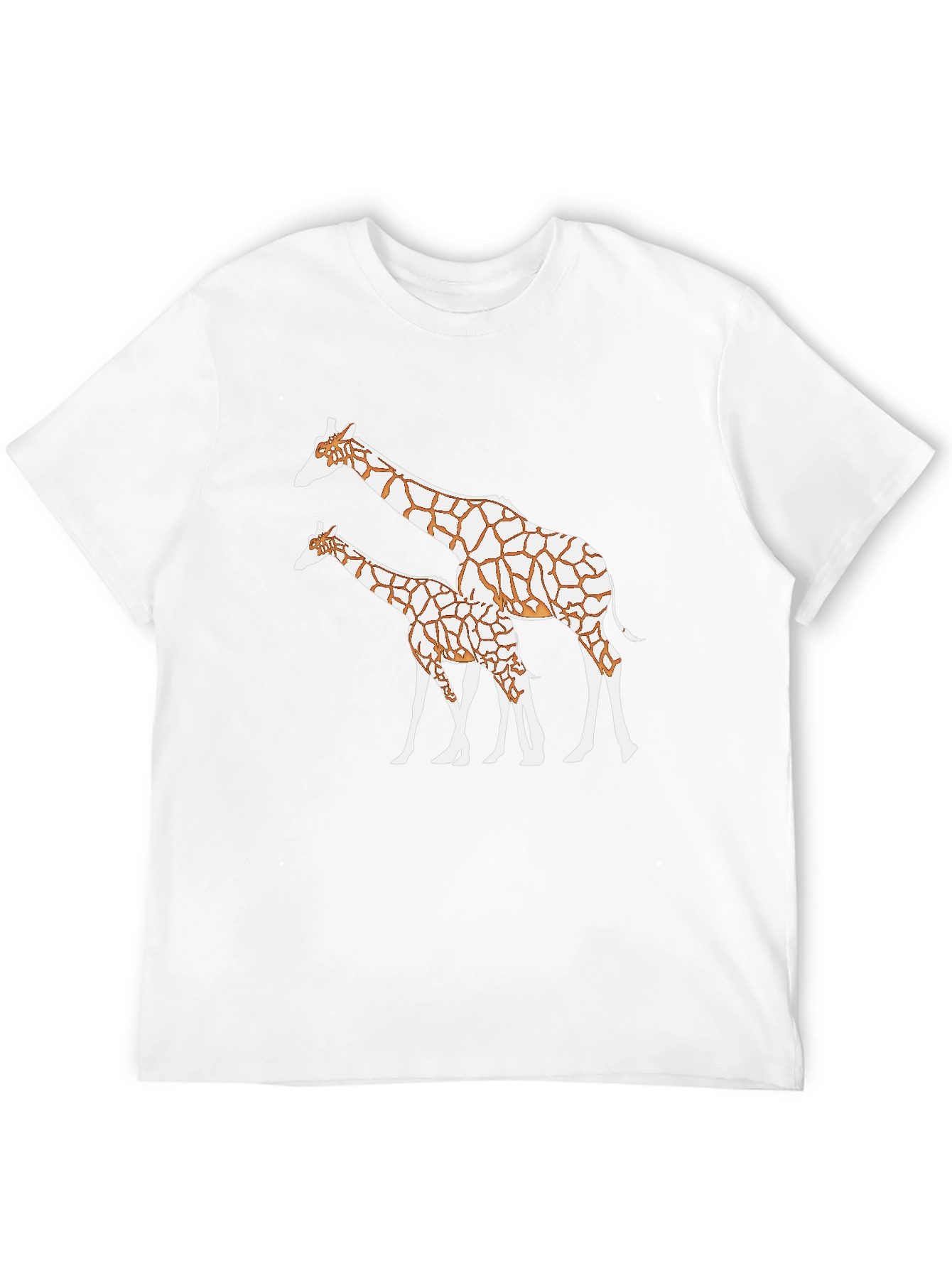 Giraffe Print Black T-Shirt