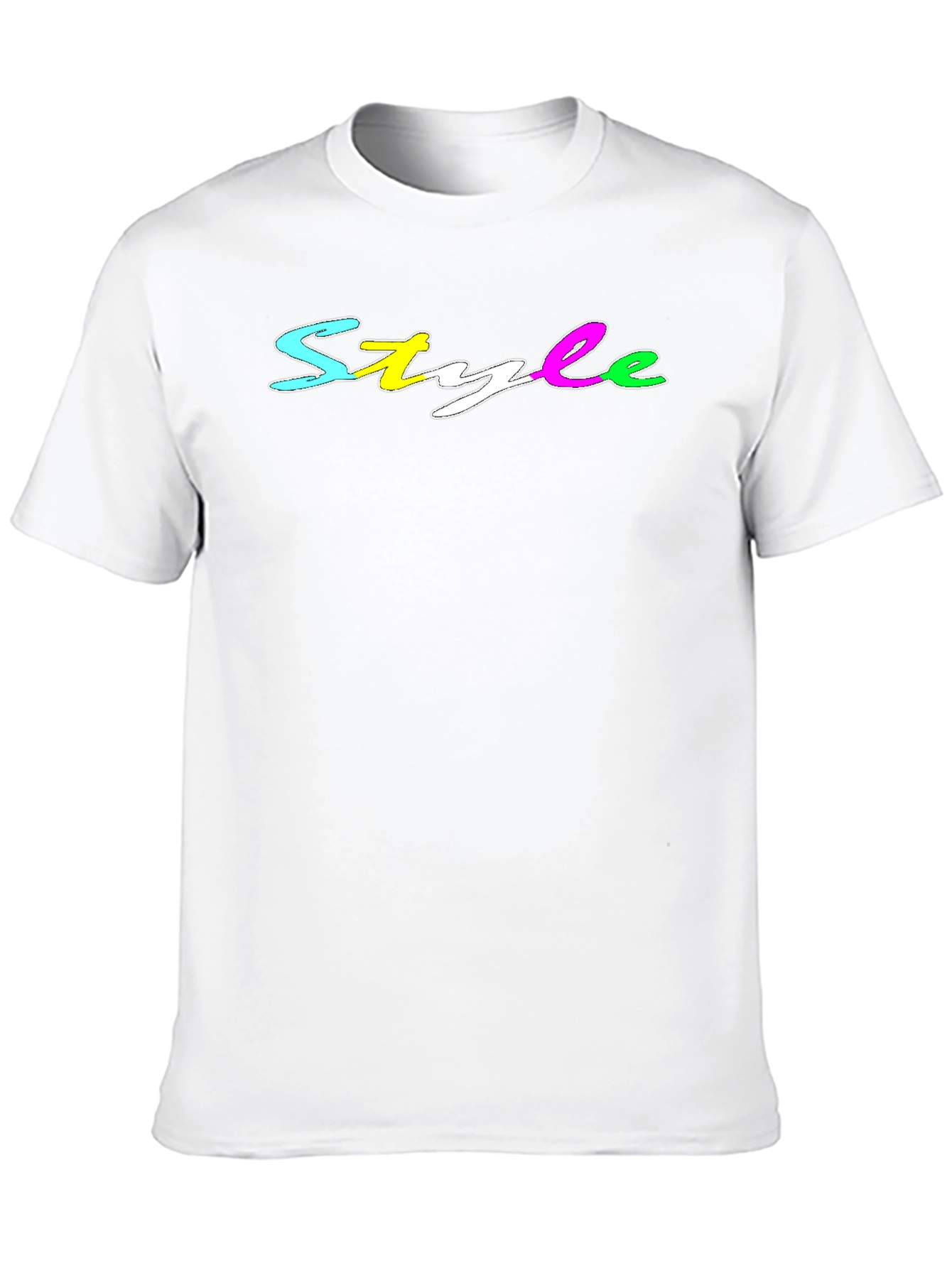 Mens Black Style Graphic Tee