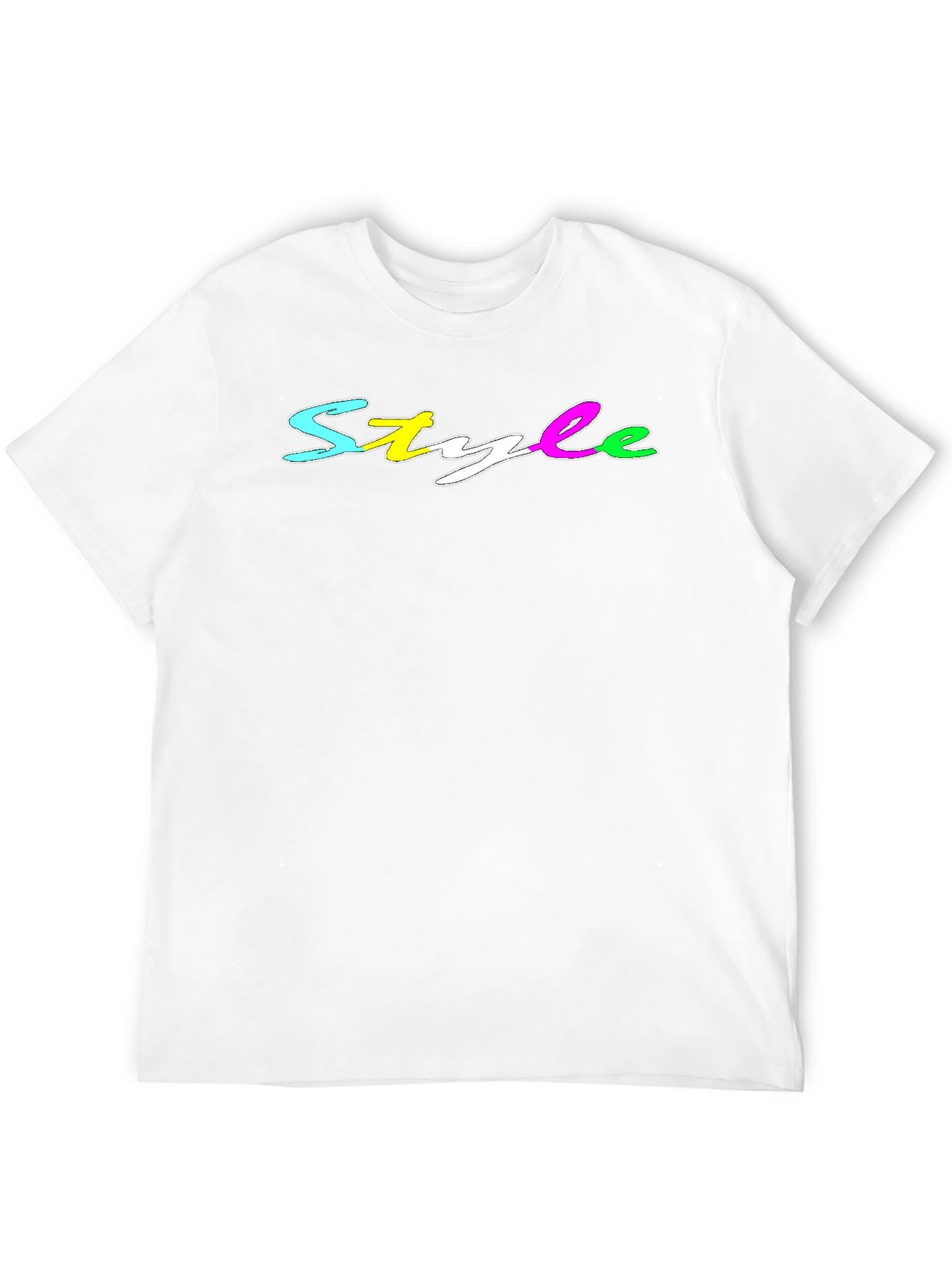 Mens Black Style Graphic Tee