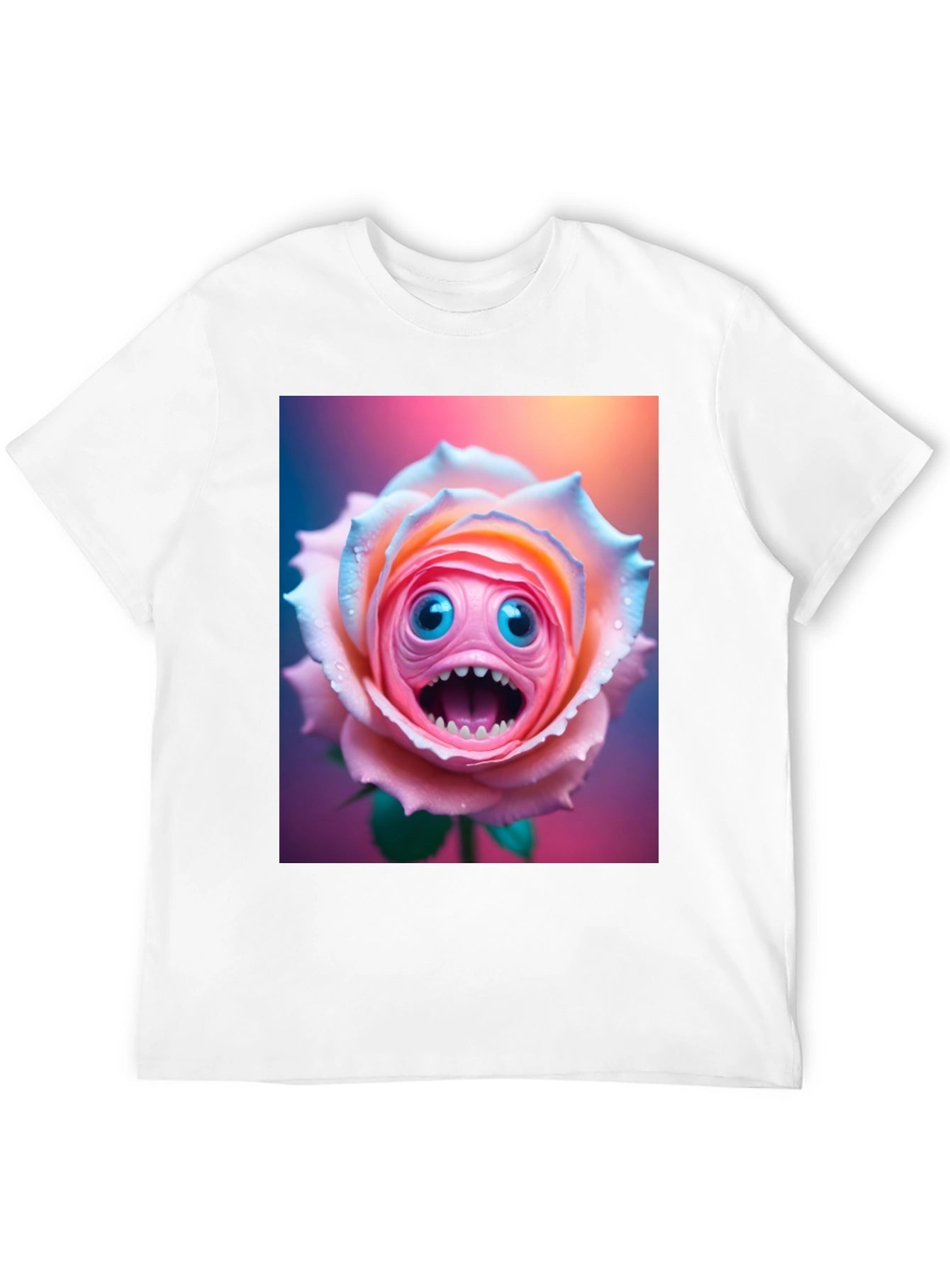 Monster Rose Graphic Tee - Unique and Funny!
