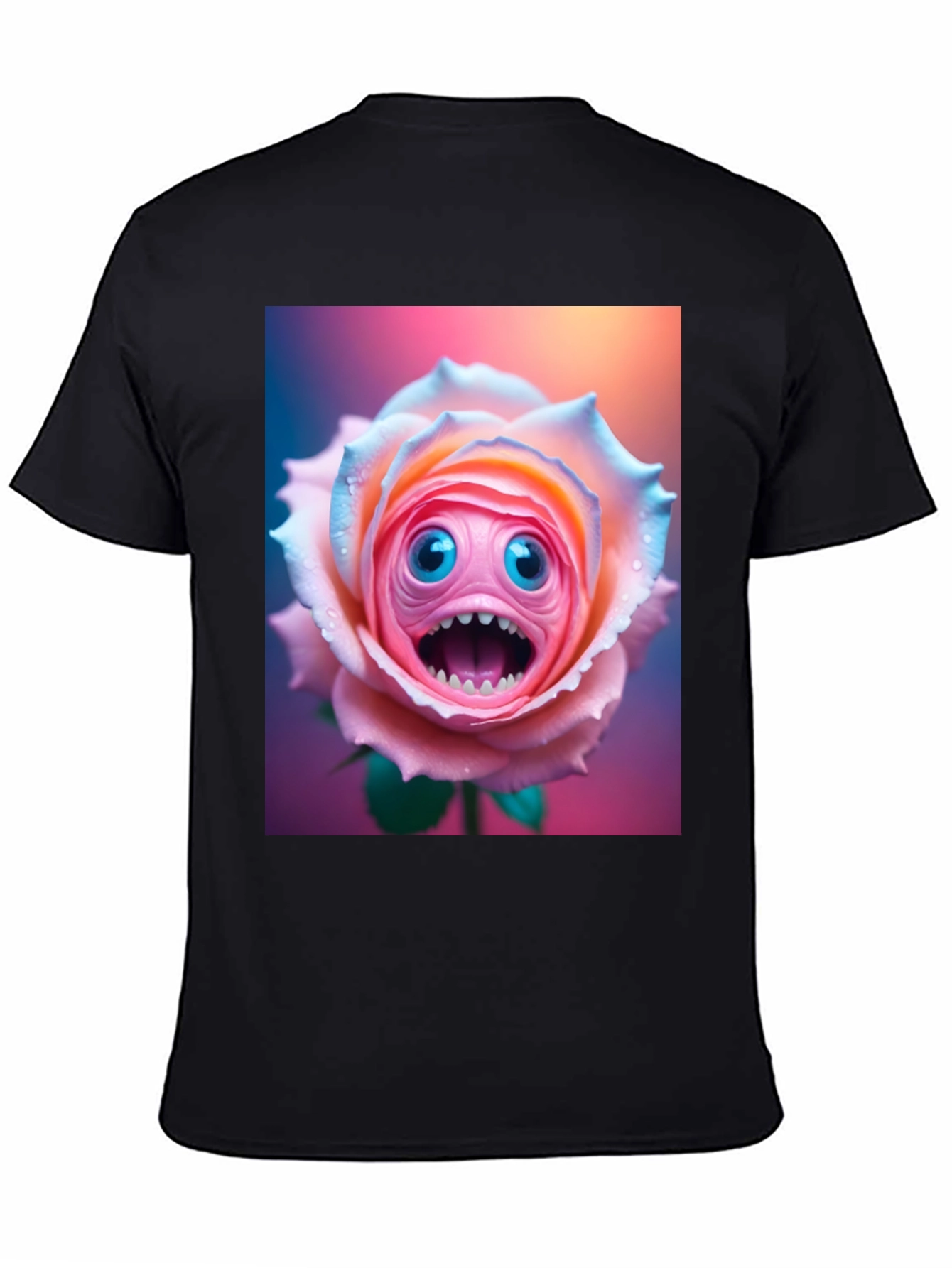 Monster Rose Graphic Tee - Unique and Funny!