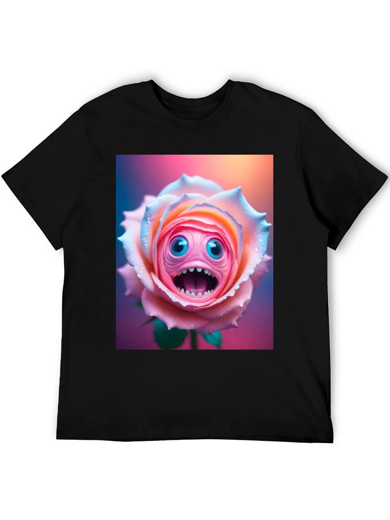 Monster Rose Graphic Tee - Unique and Funny!