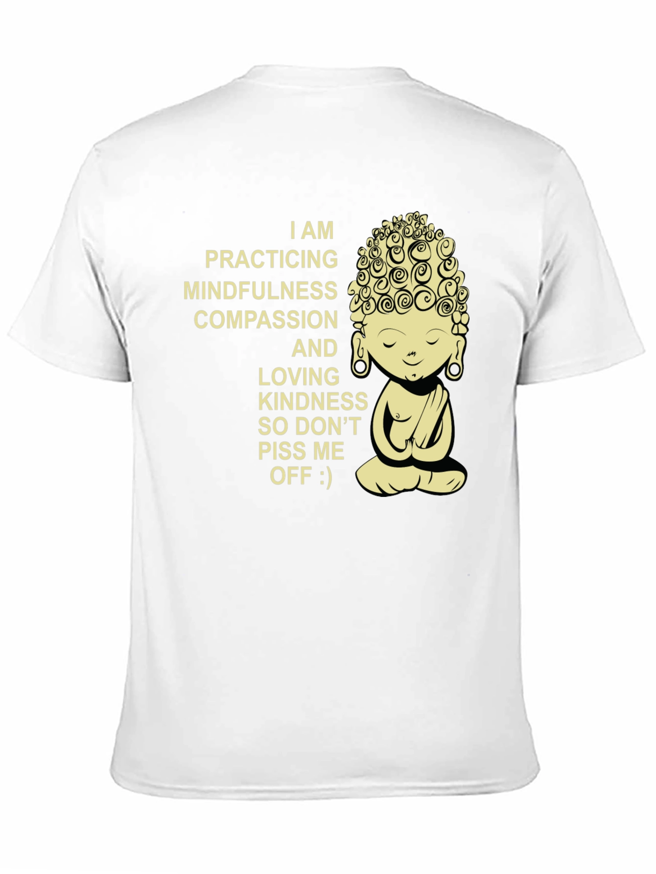 Mindfulness Compassion Buddha Graphic T-Shirt