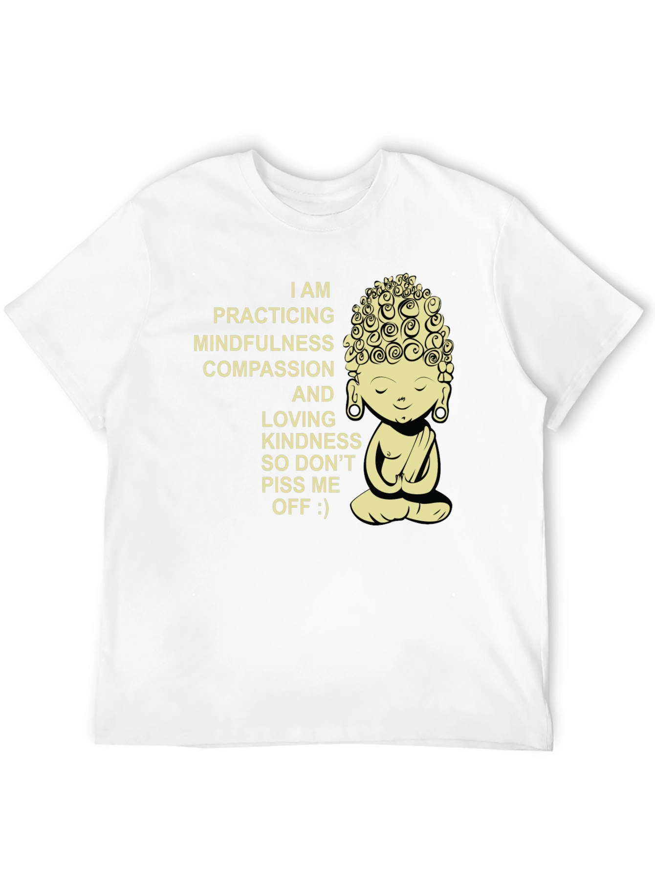 Mindfulness Compassion Buddha Graphic T-Shirt