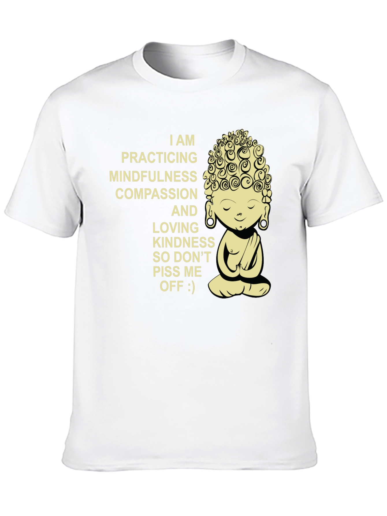 Mindfulness Compassion Buddha Graphic T-Shirt