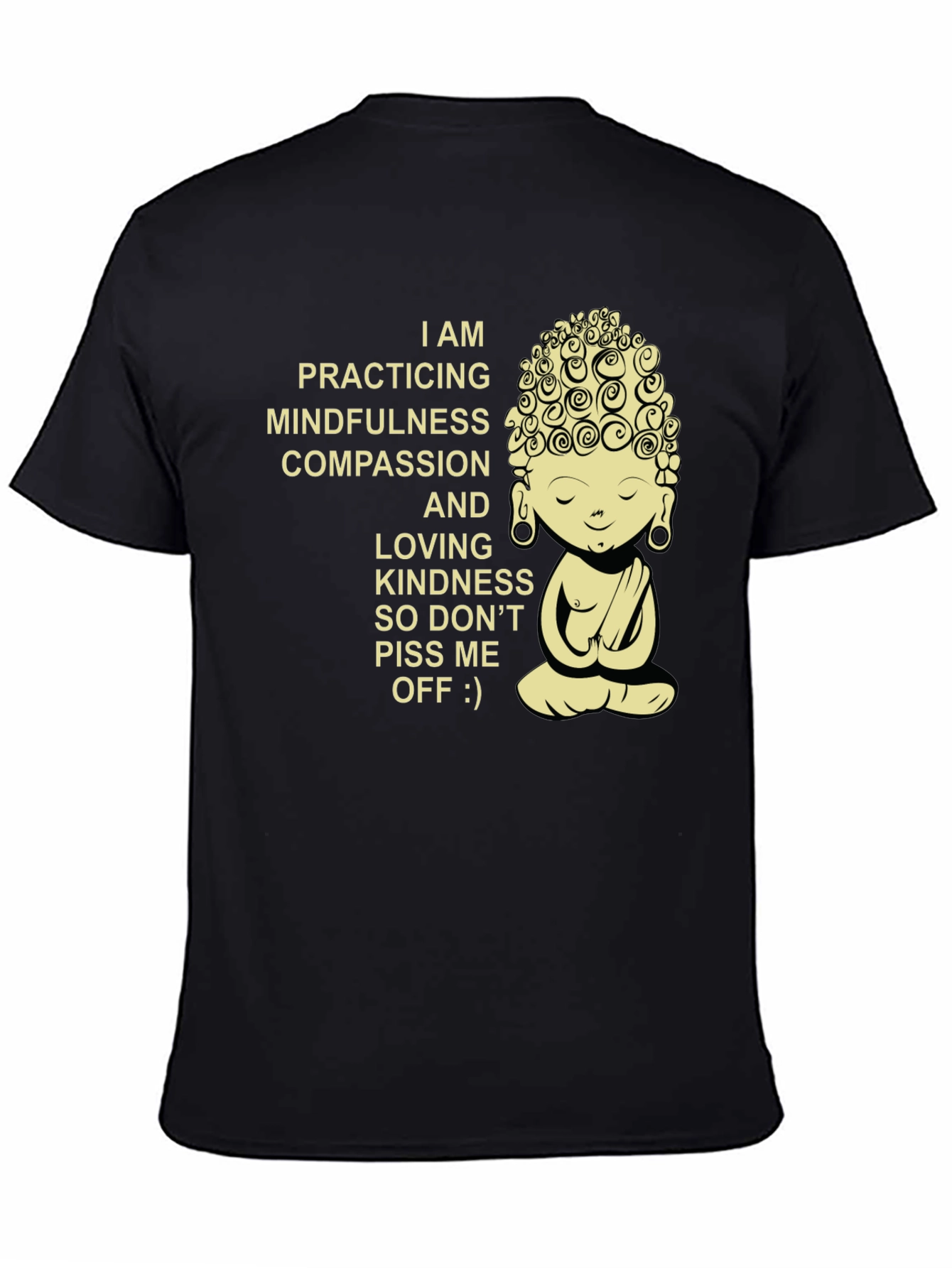 Mindfulness Compassion Buddha Graphic T-Shirt