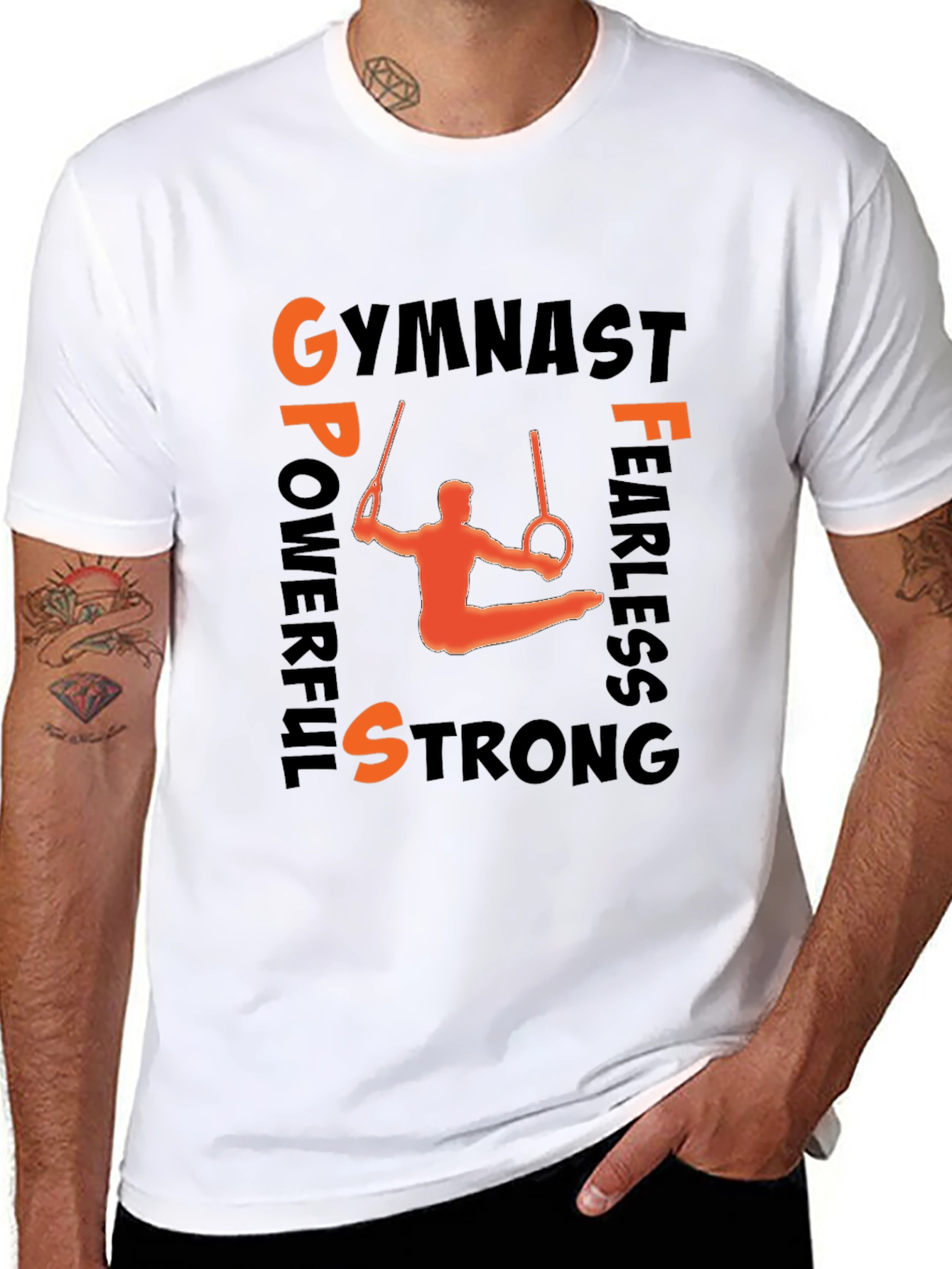 Gymnast Strongman Graphic T-Shirt