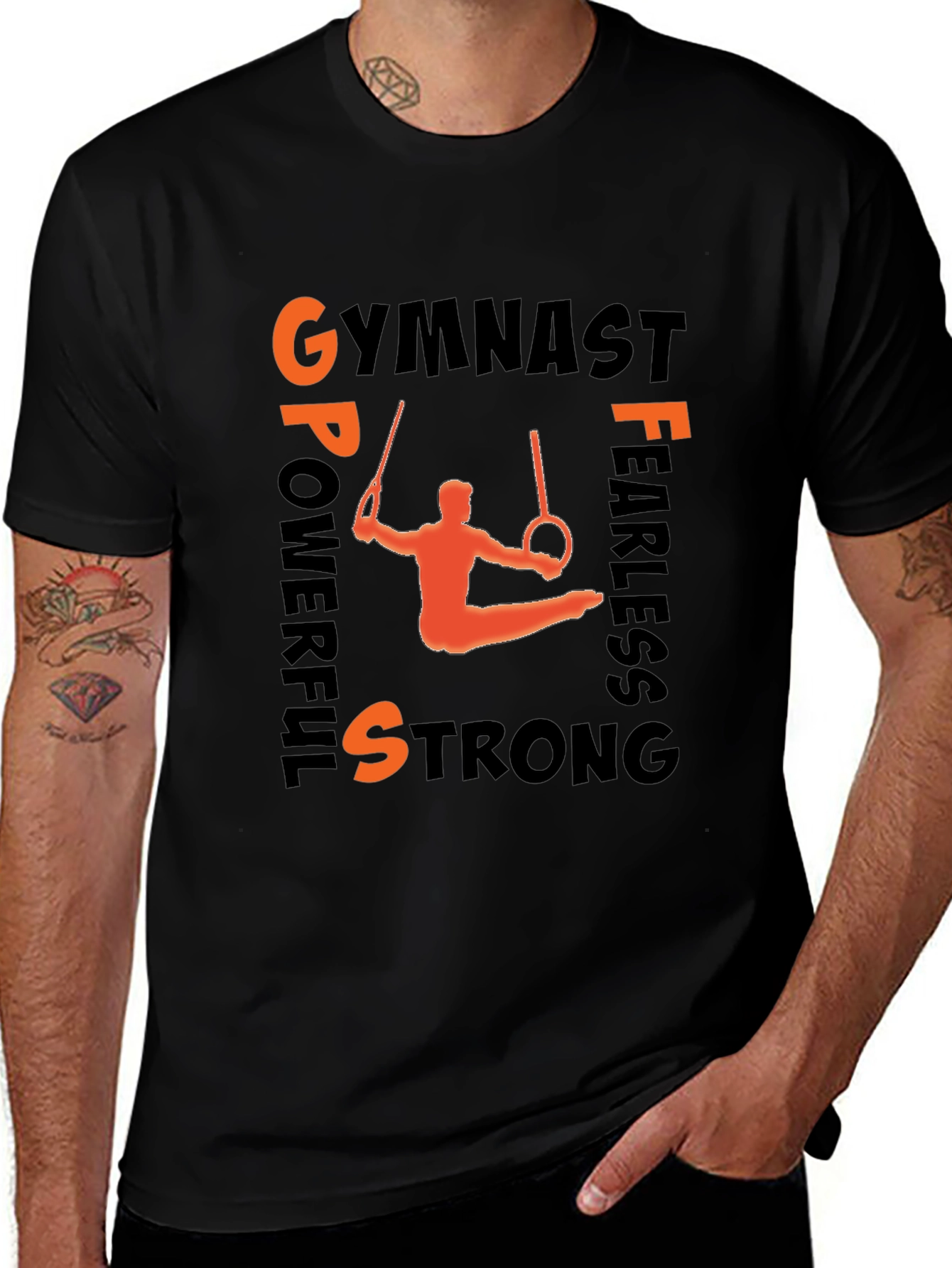 Gymnast Strongman Graphic T-Shirt
