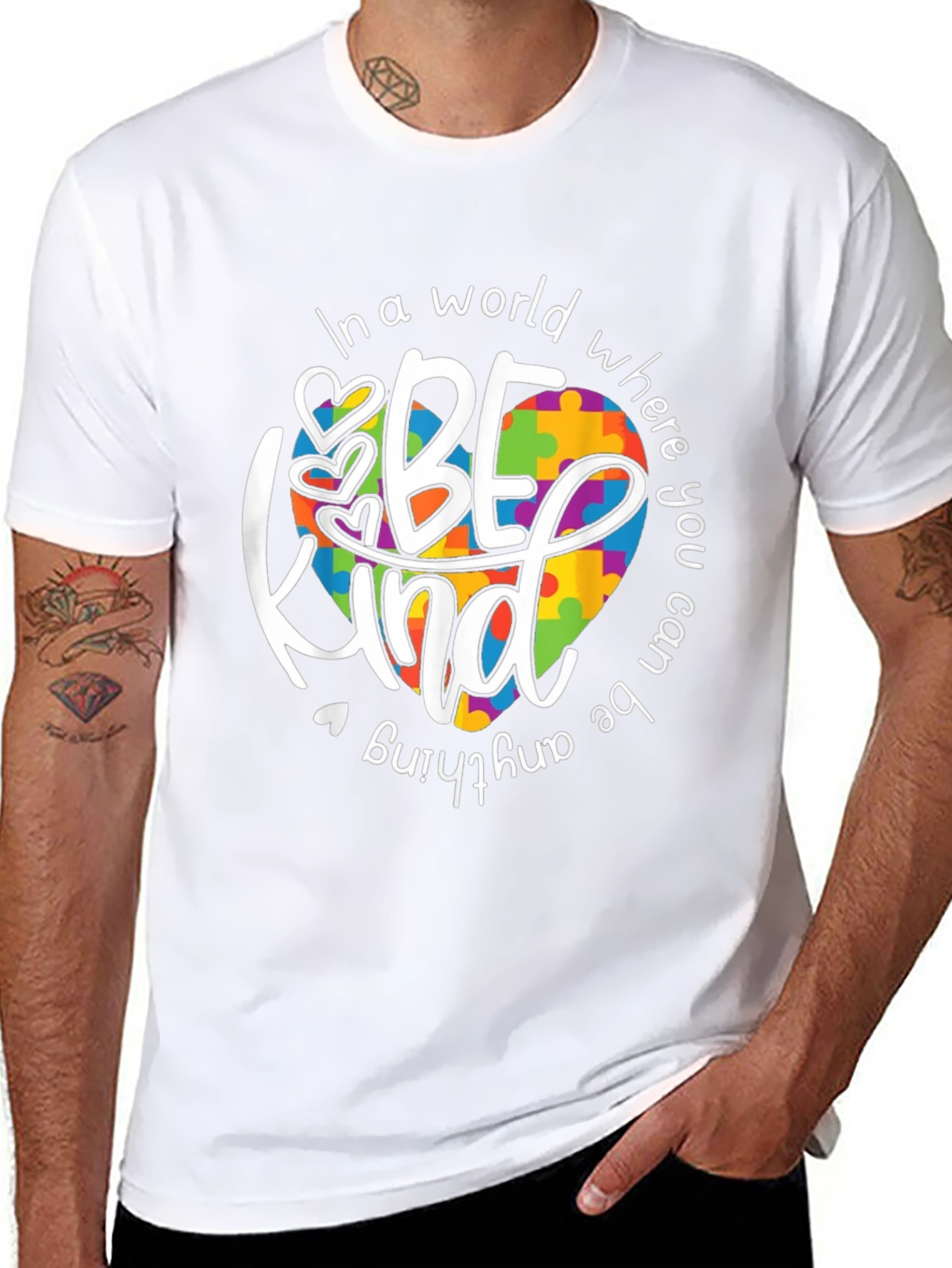 Be Kind Autism Awareness Graphic T-Shirt