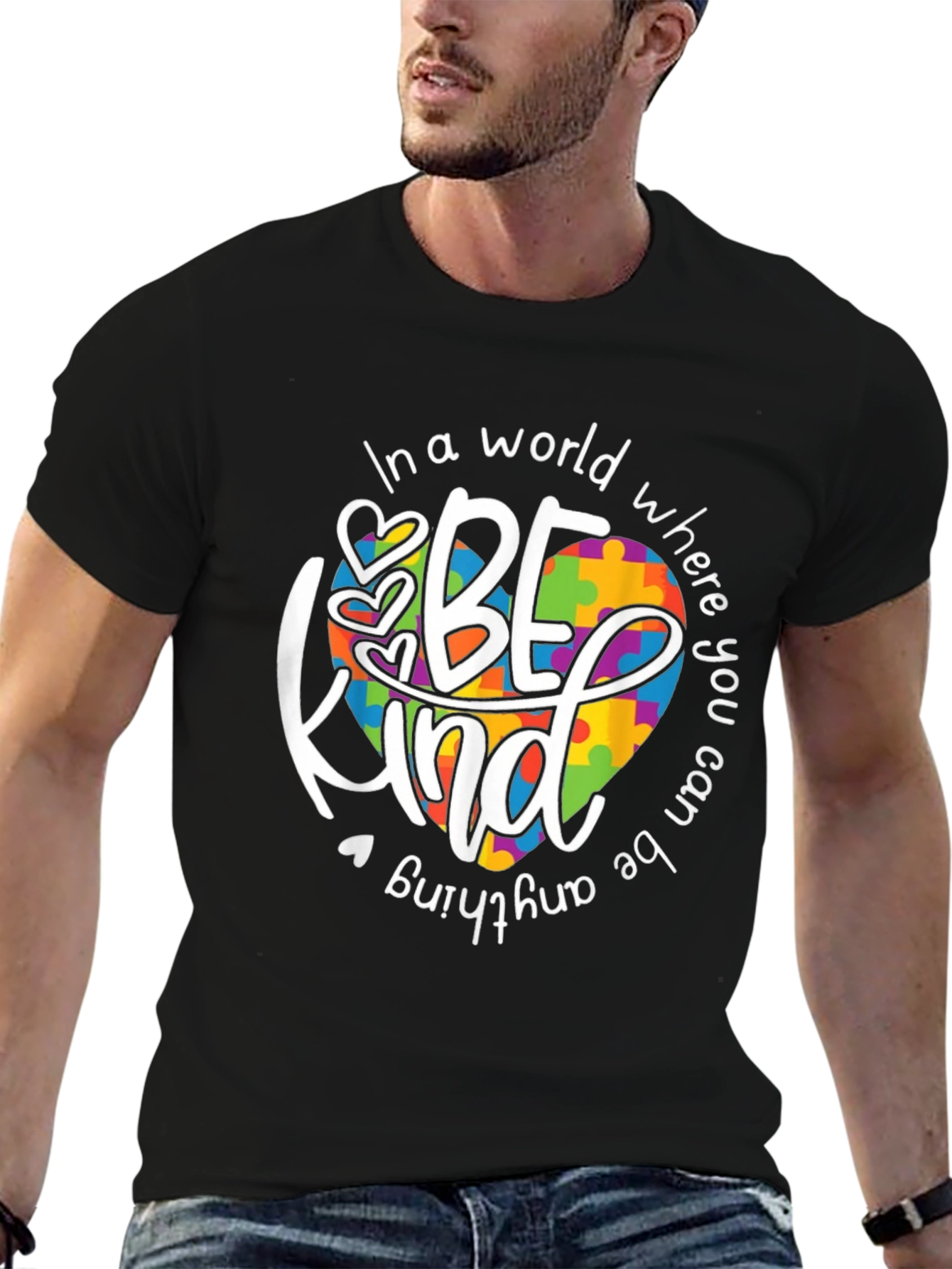 Be Kind Autism Awareness Graphic T-Shirt