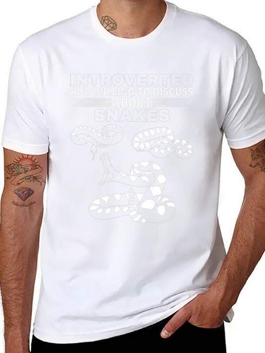 Introverted Snake Graphic T-Shirt