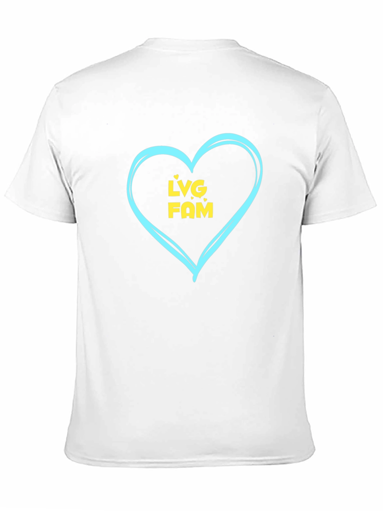 LVG FAM Heart Graphic Tee - Trendy Casual Style