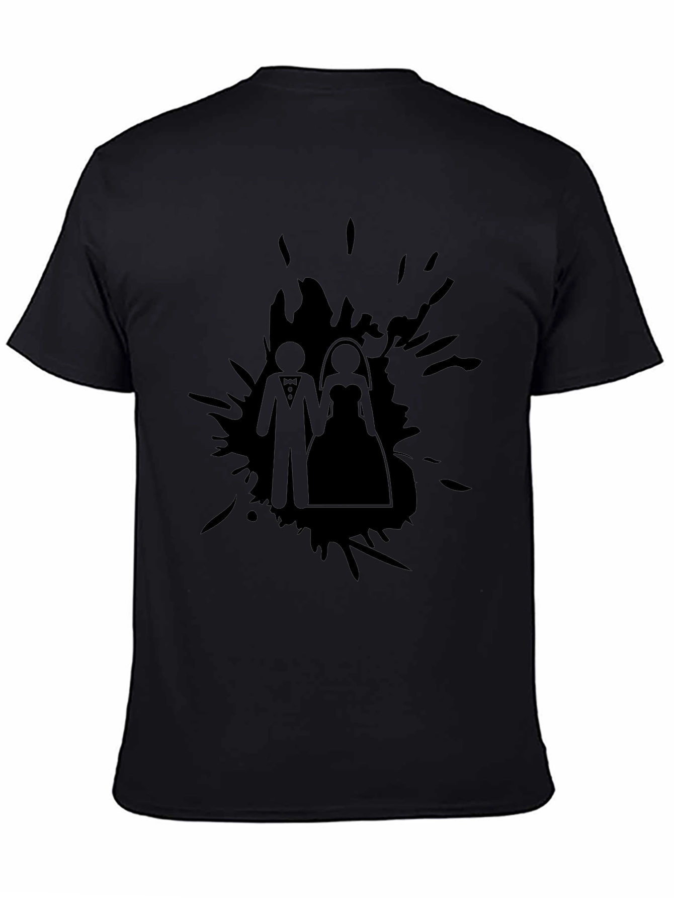 Bride & Groom T-Shirt - Modern Graphic Tee