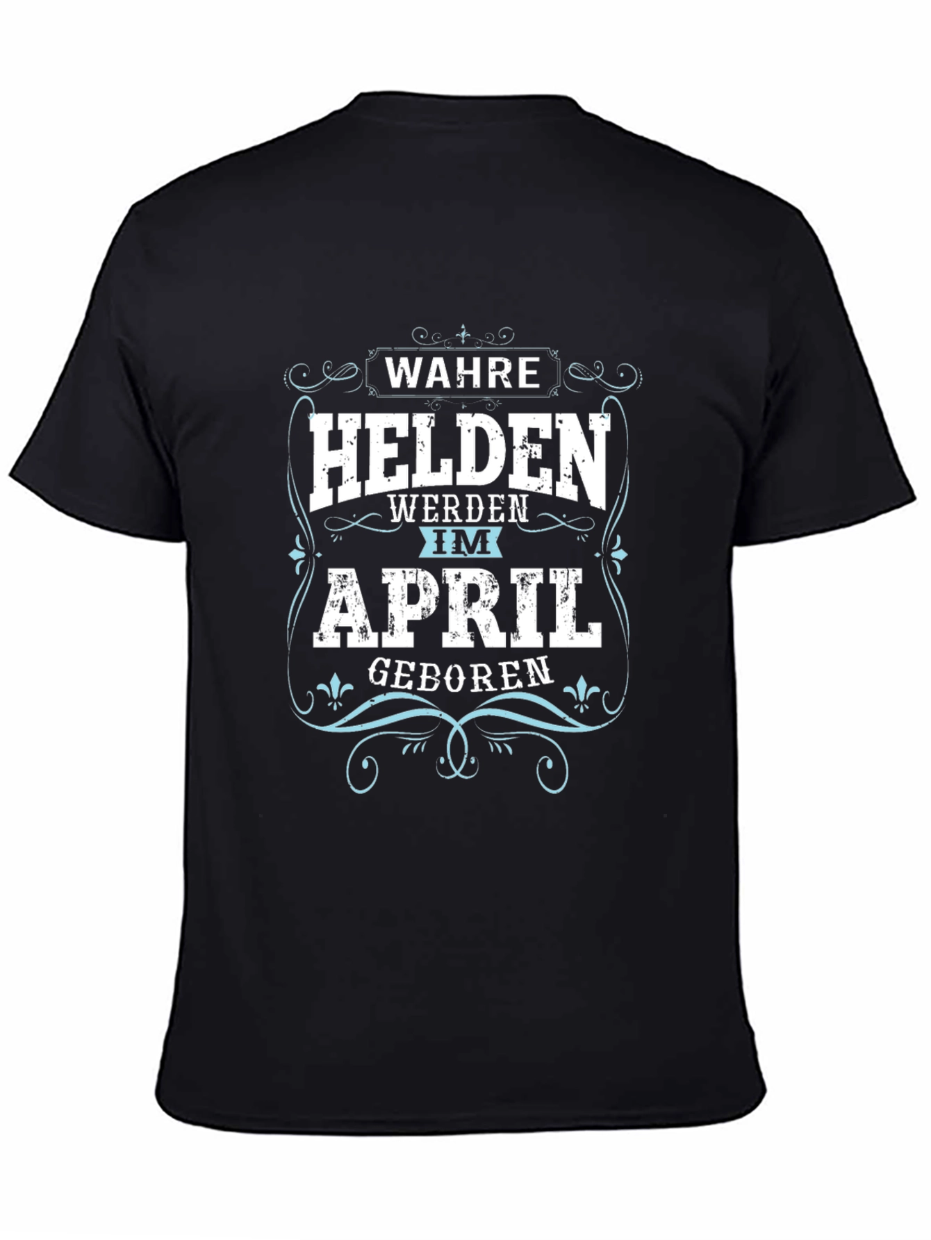 April Heroes Mens Black Graphic Tee