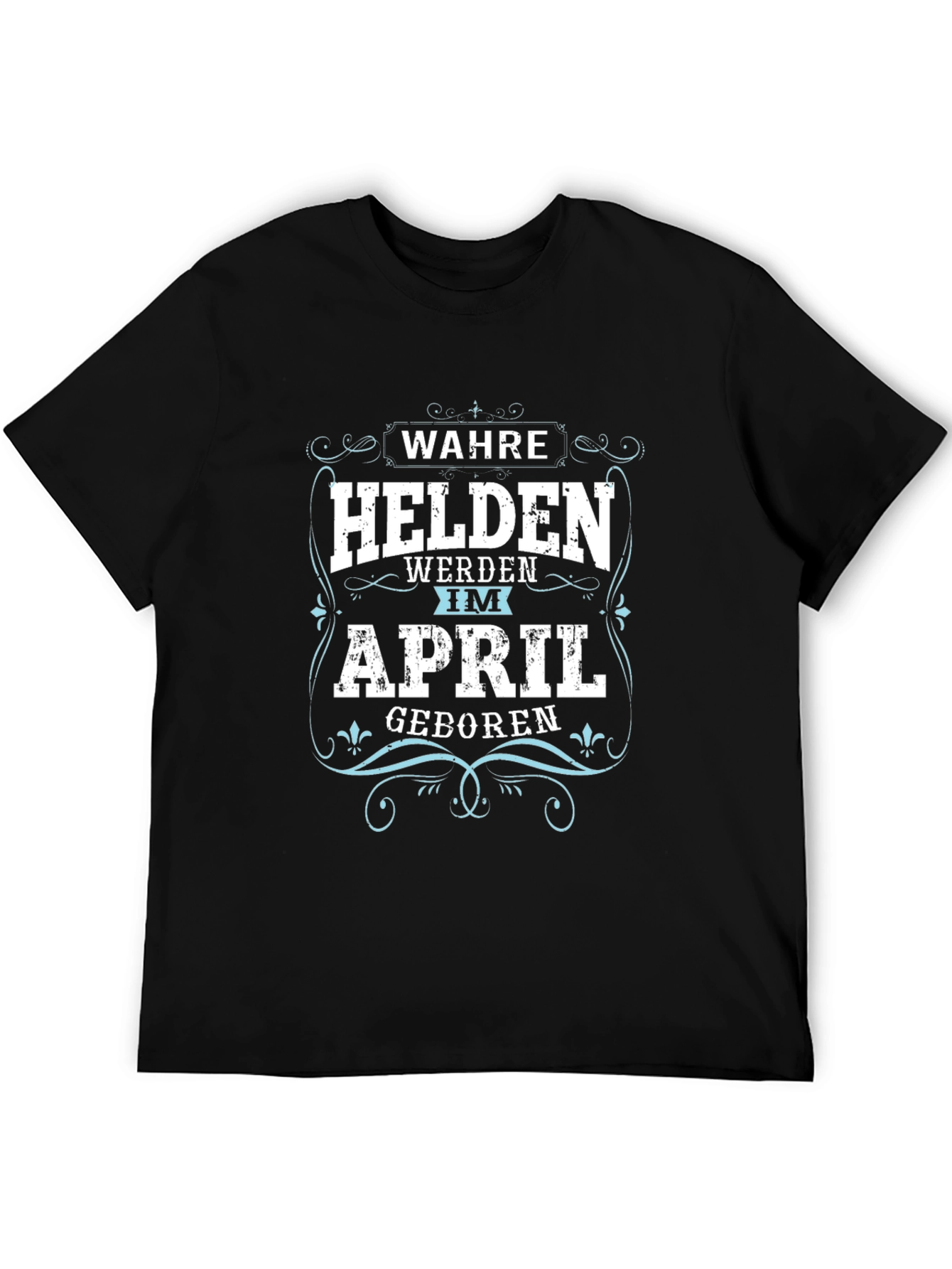April Heroes Mens Black Graphic Tee