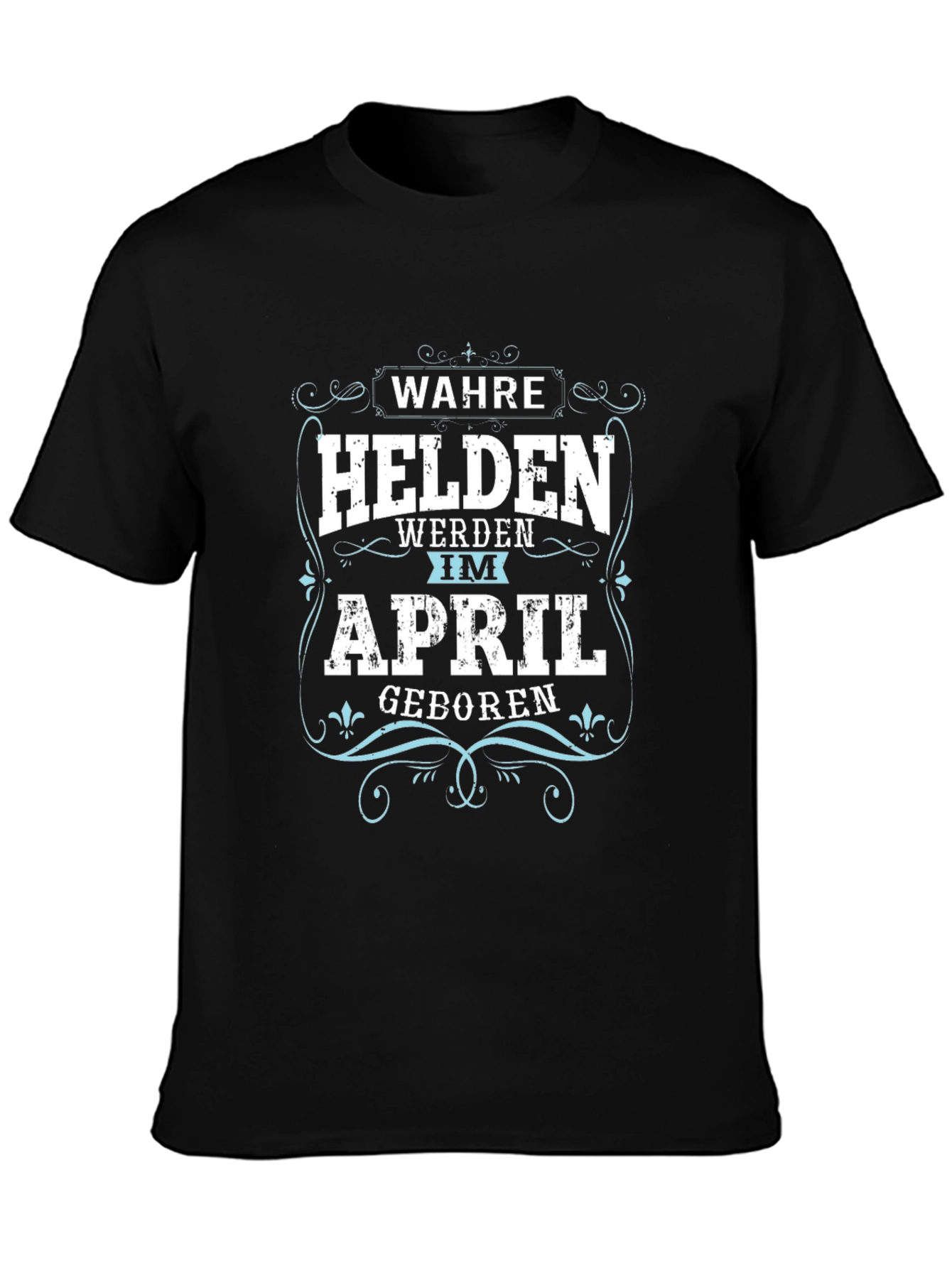 April Heroes Mens Black Graphic Tee