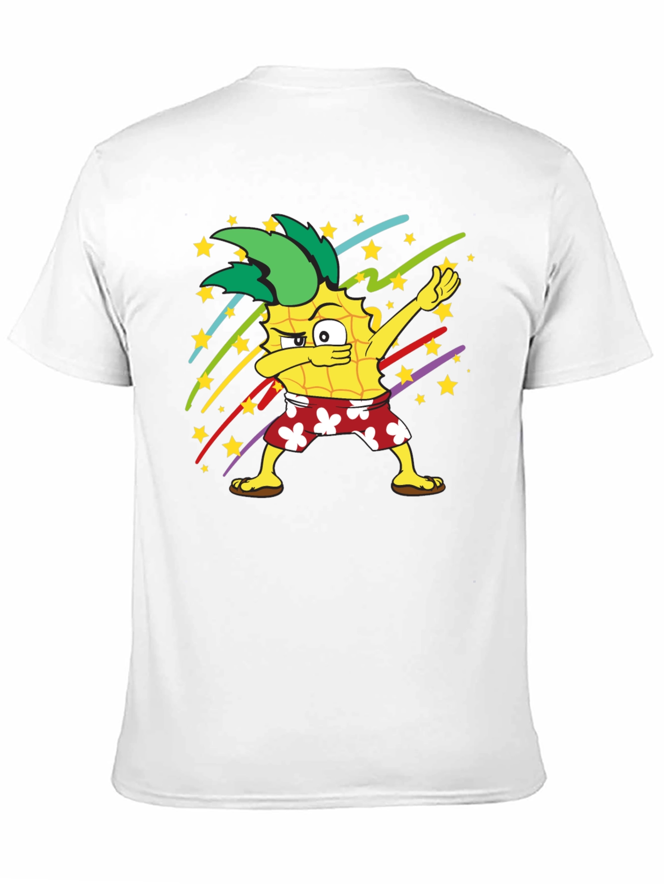 Dabbing Pineapple Graphic T-Shirt - Fun Summer Style