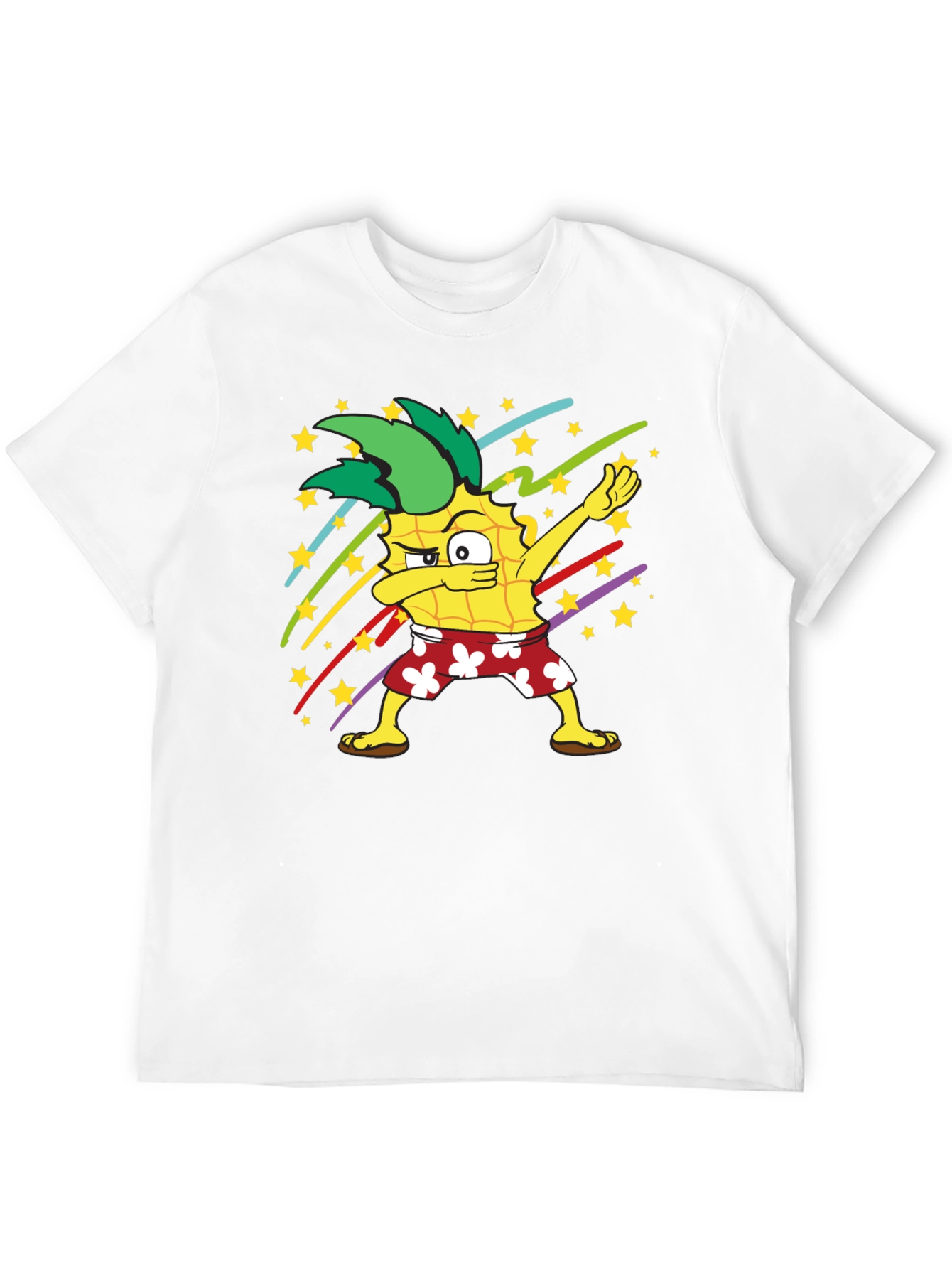 Dabbing Pineapple Graphic T-Shirt - Fun Summer Style