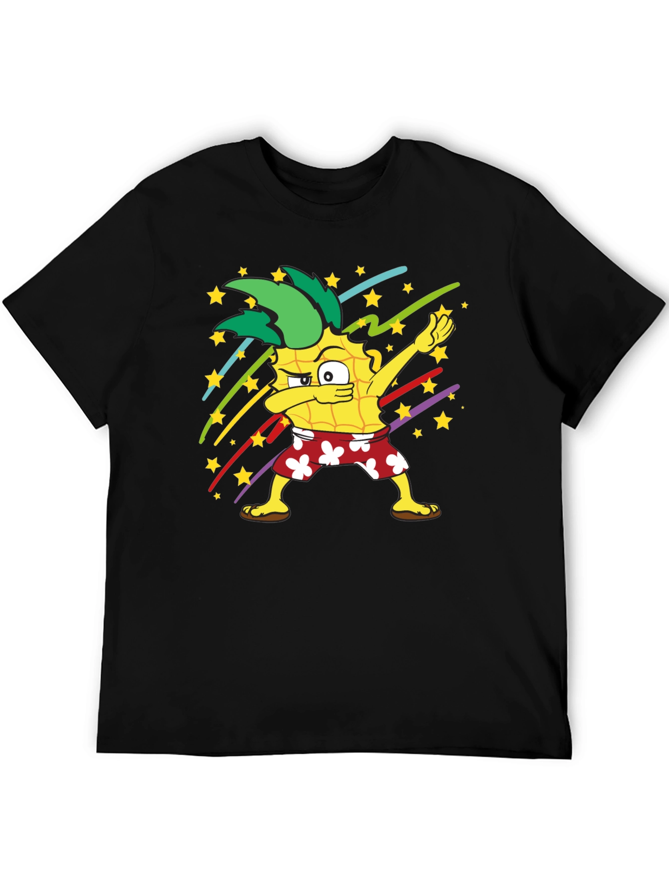Dabbing Pineapple Graphic T-Shirt - Fun Summer Style