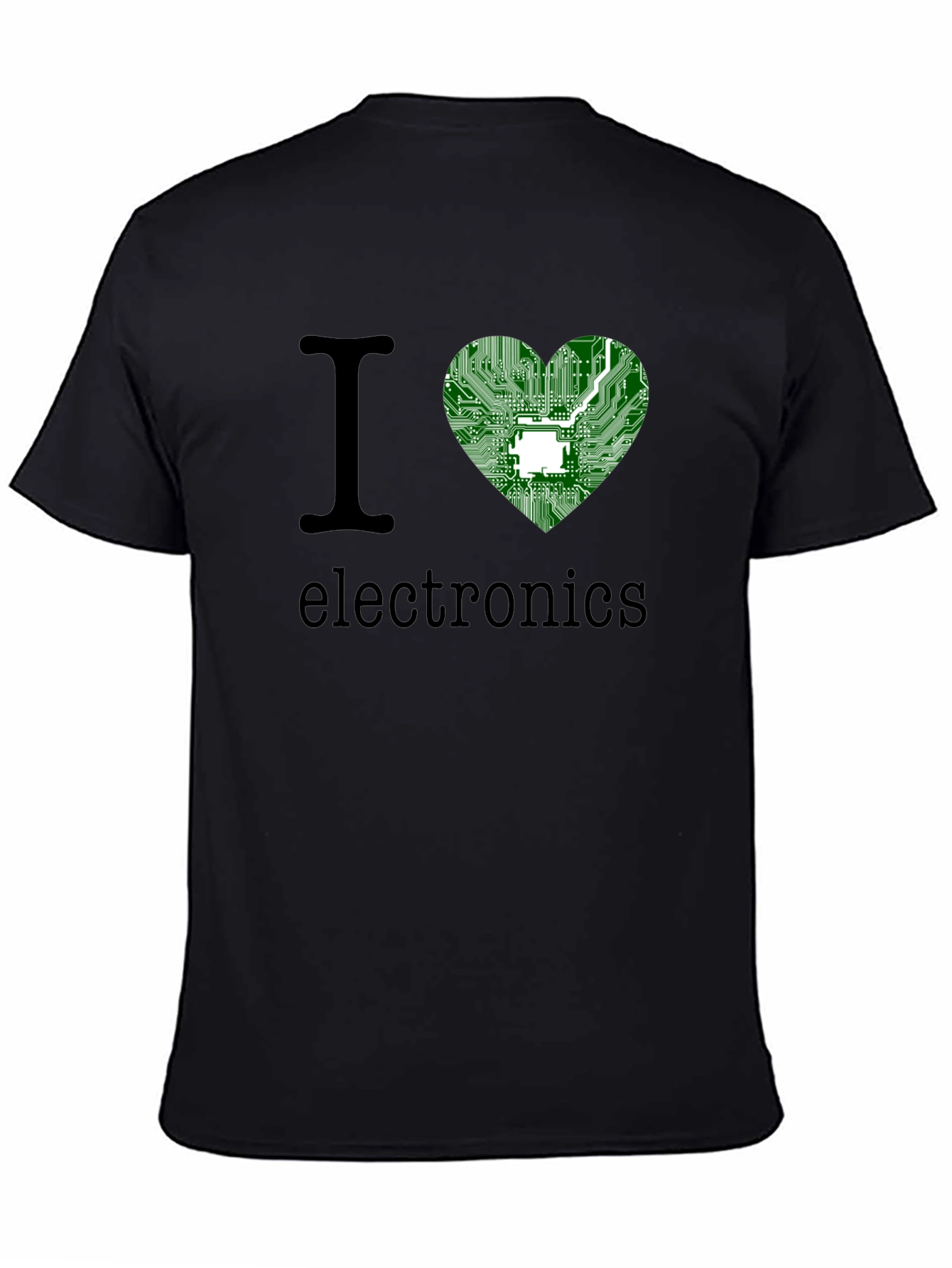 I Heart Electronics T-Shirt - Circuit Board Design