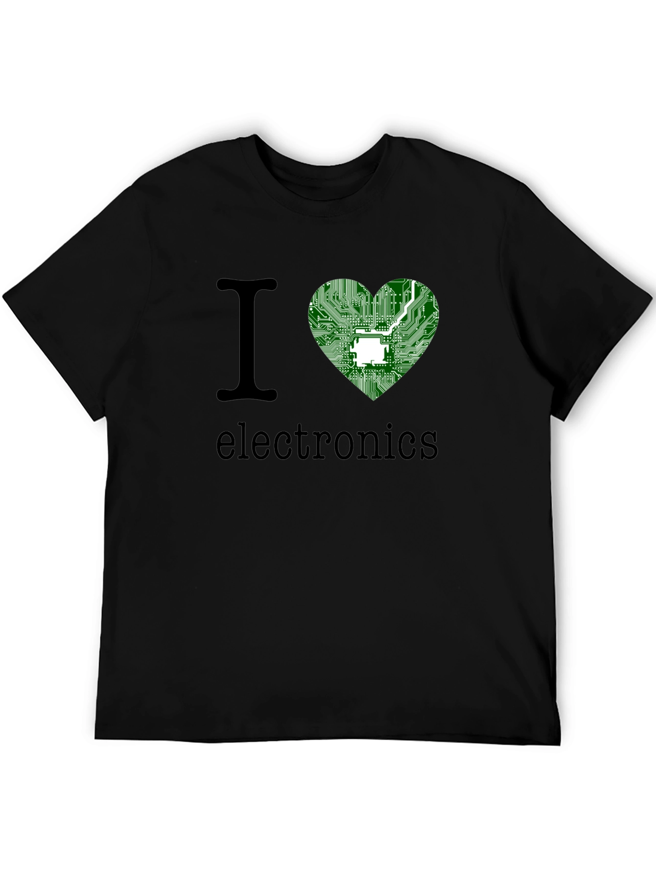 I Heart Electronics T-Shirt - Circuit Board Design