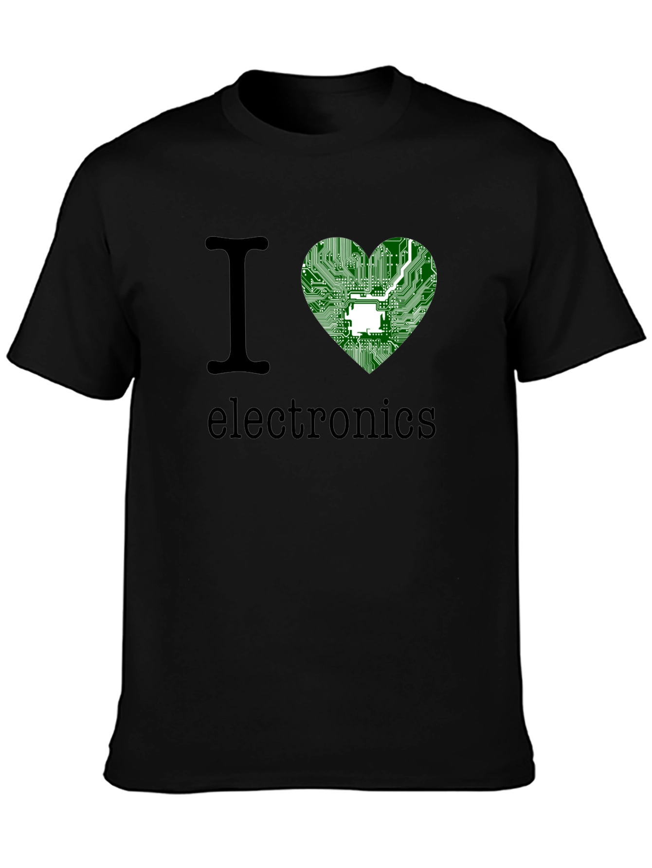 I Heart Electronics T-Shirt - Circuit Board Design