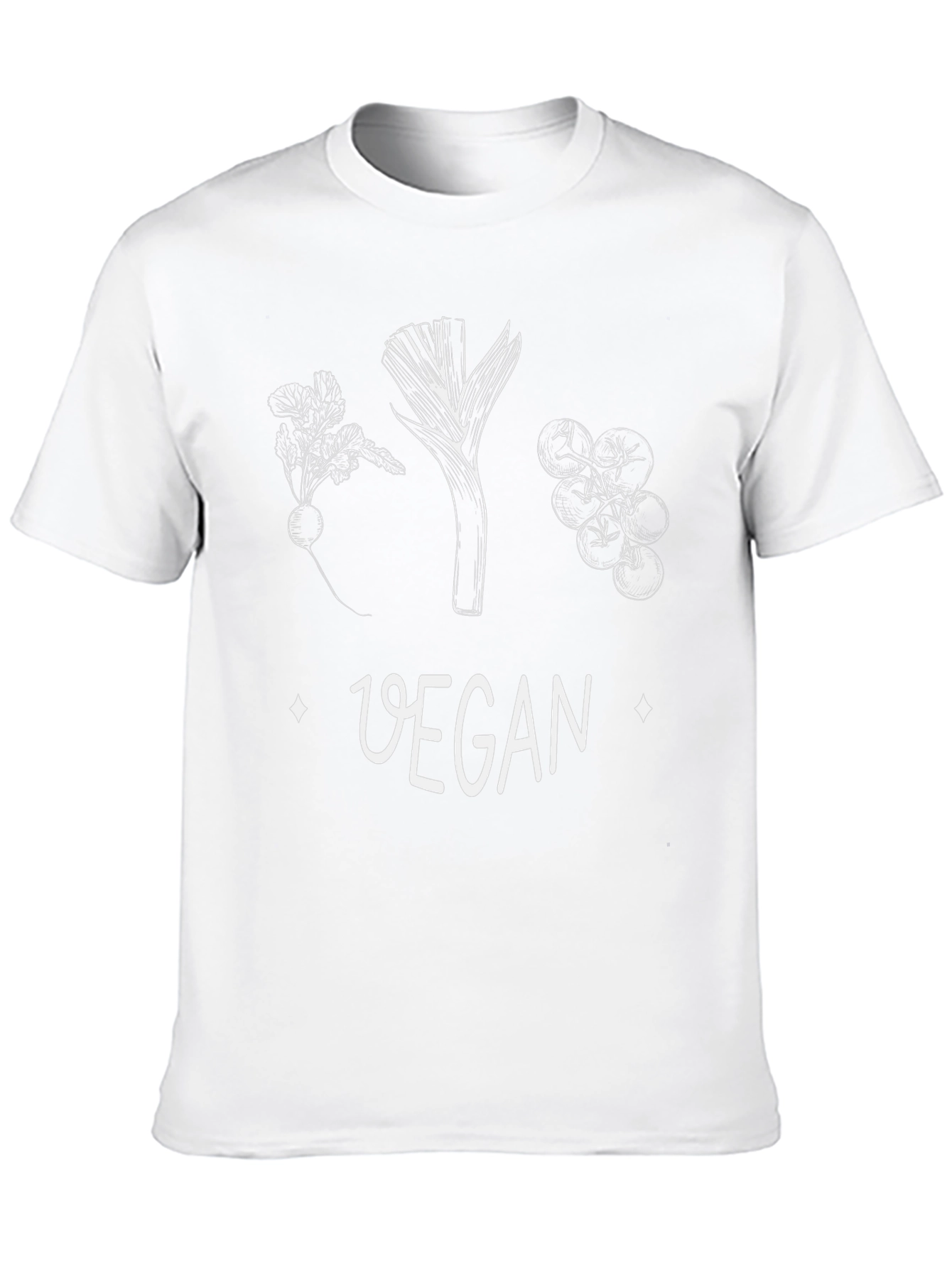 Vegan Graphic Tee - Black Cotton