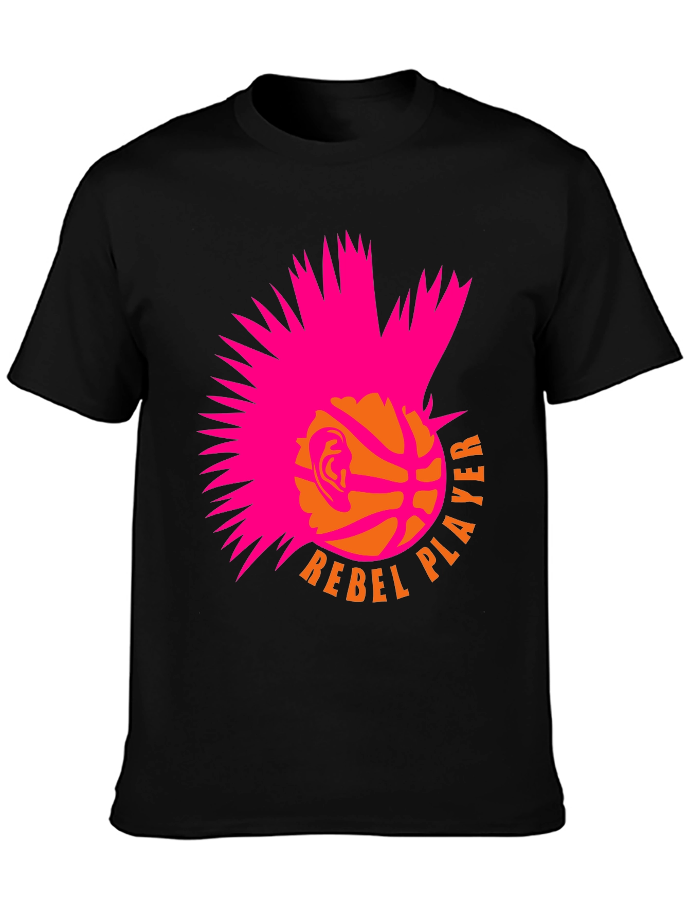 Rebel Player Graphic Tee - Basketball Punk Style