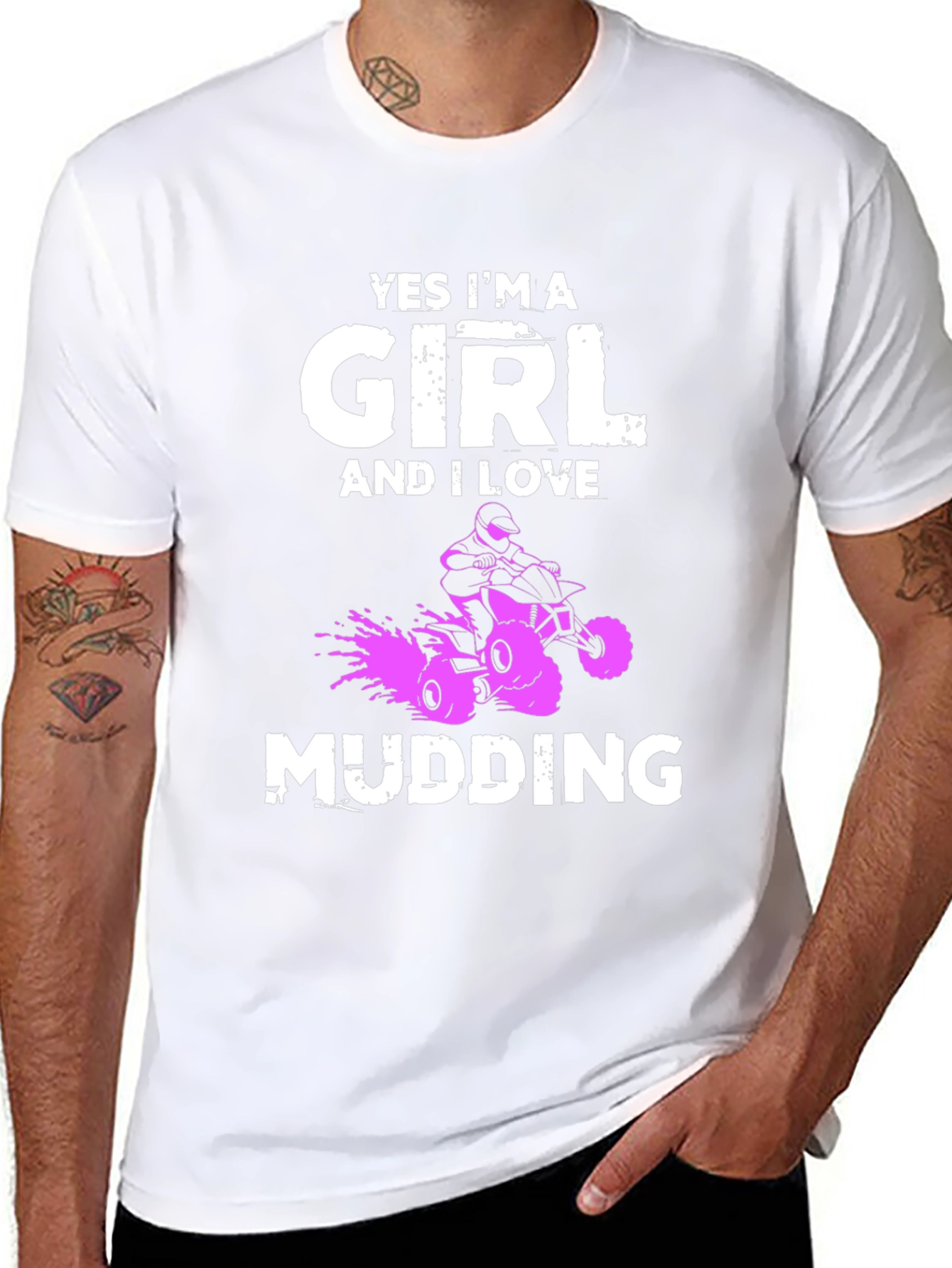 Yes Im A Girl Mudding T-Shirt