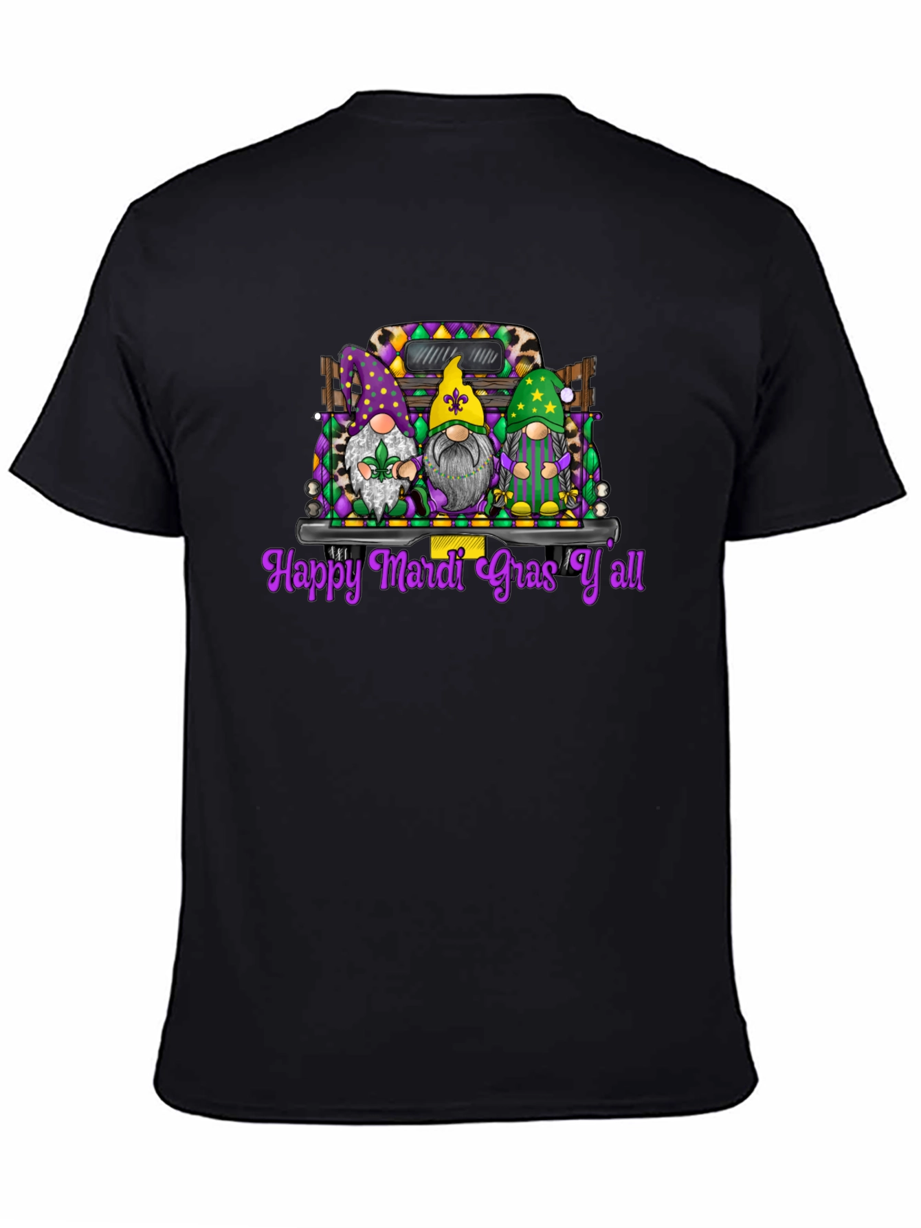 Mardi Gras Gnomes Graphic T-Shirt