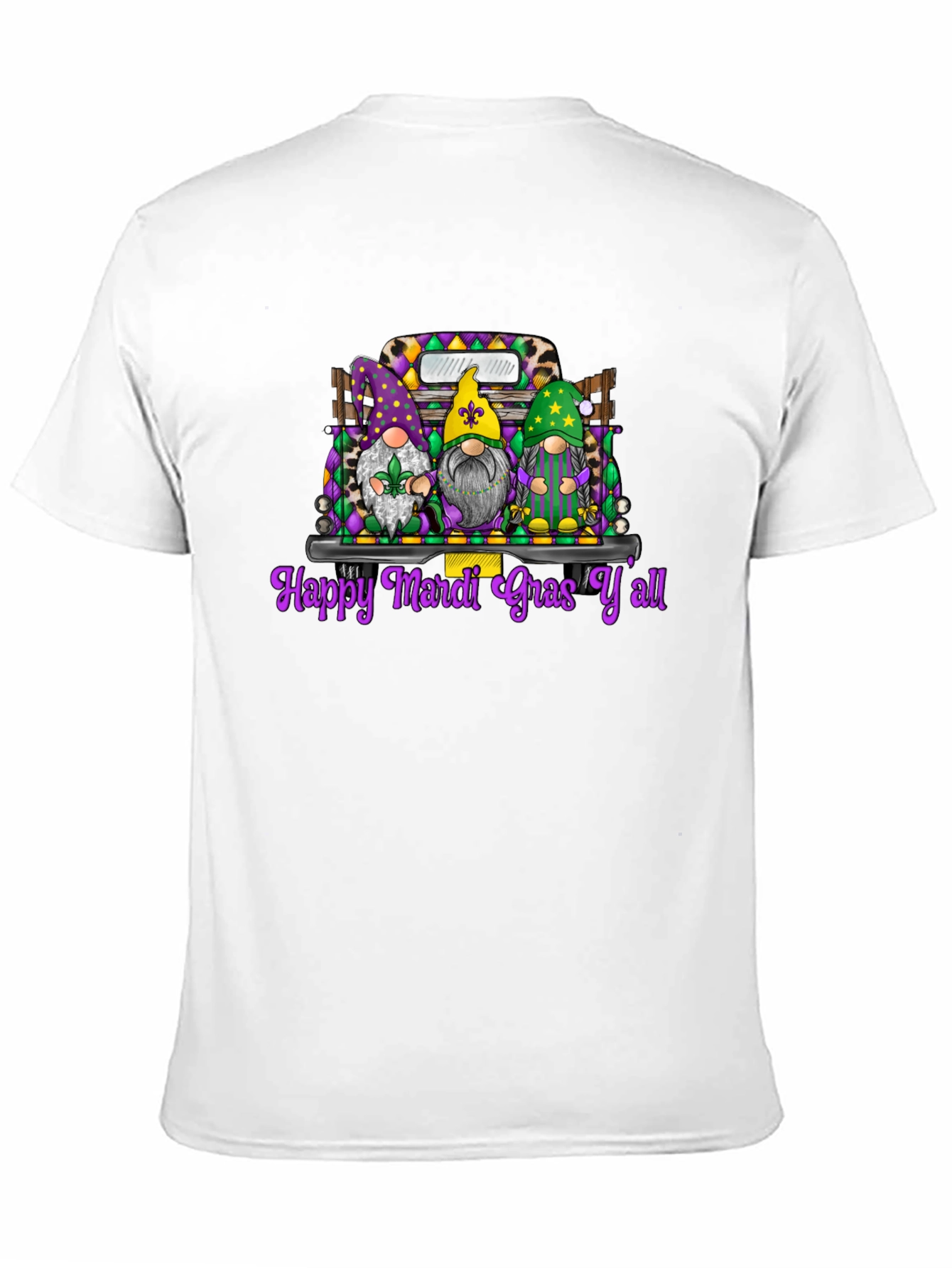Mardi Gras Gnomes Graphic T-Shirt