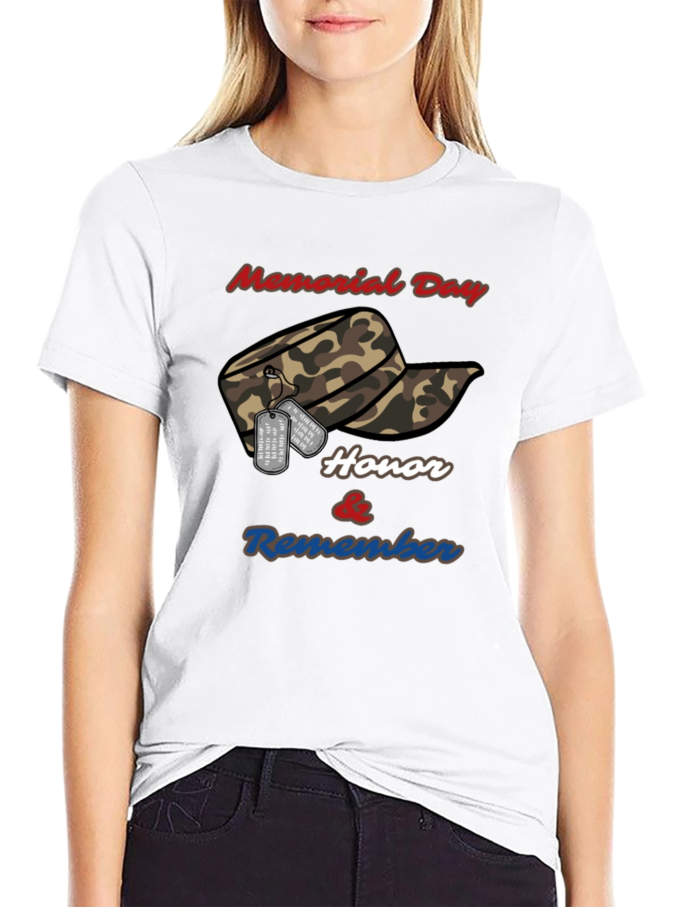 Memorial Day Honor & Remember Graphic T-Shirt