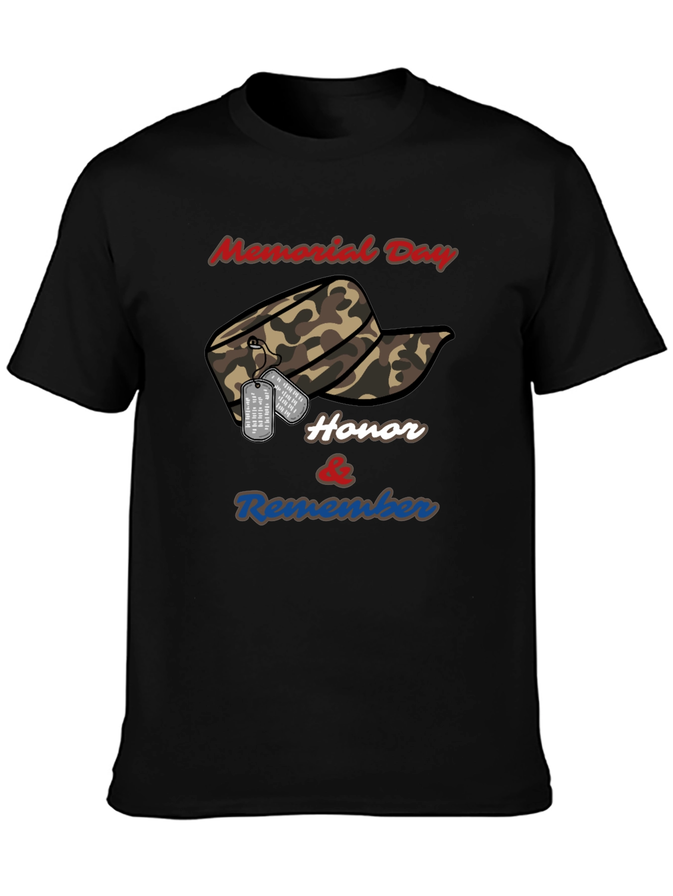 Memorial Day Honor & Remember Graphic T-Shirt