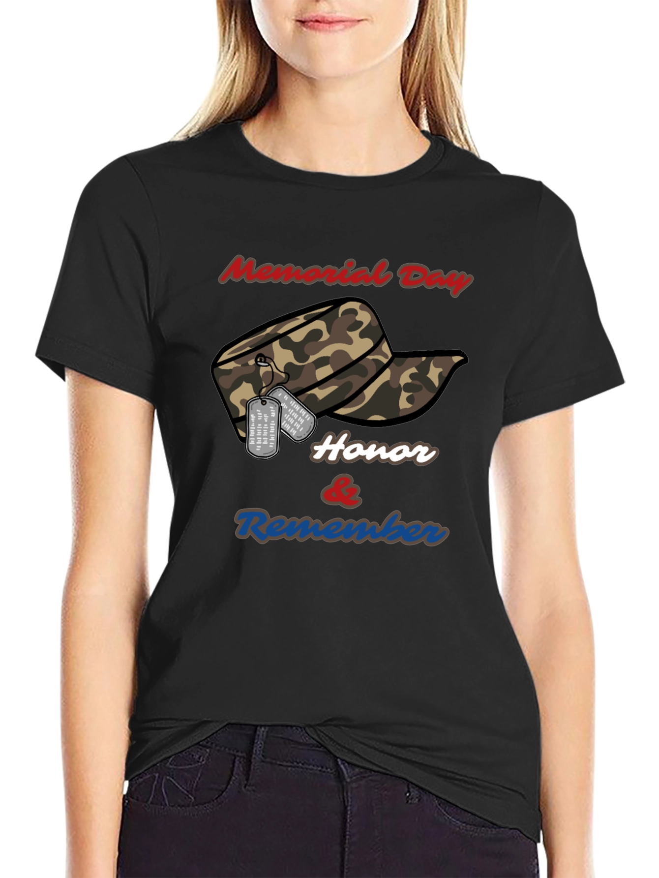 Memorial Day Honor & Remember Graphic T-Shirt