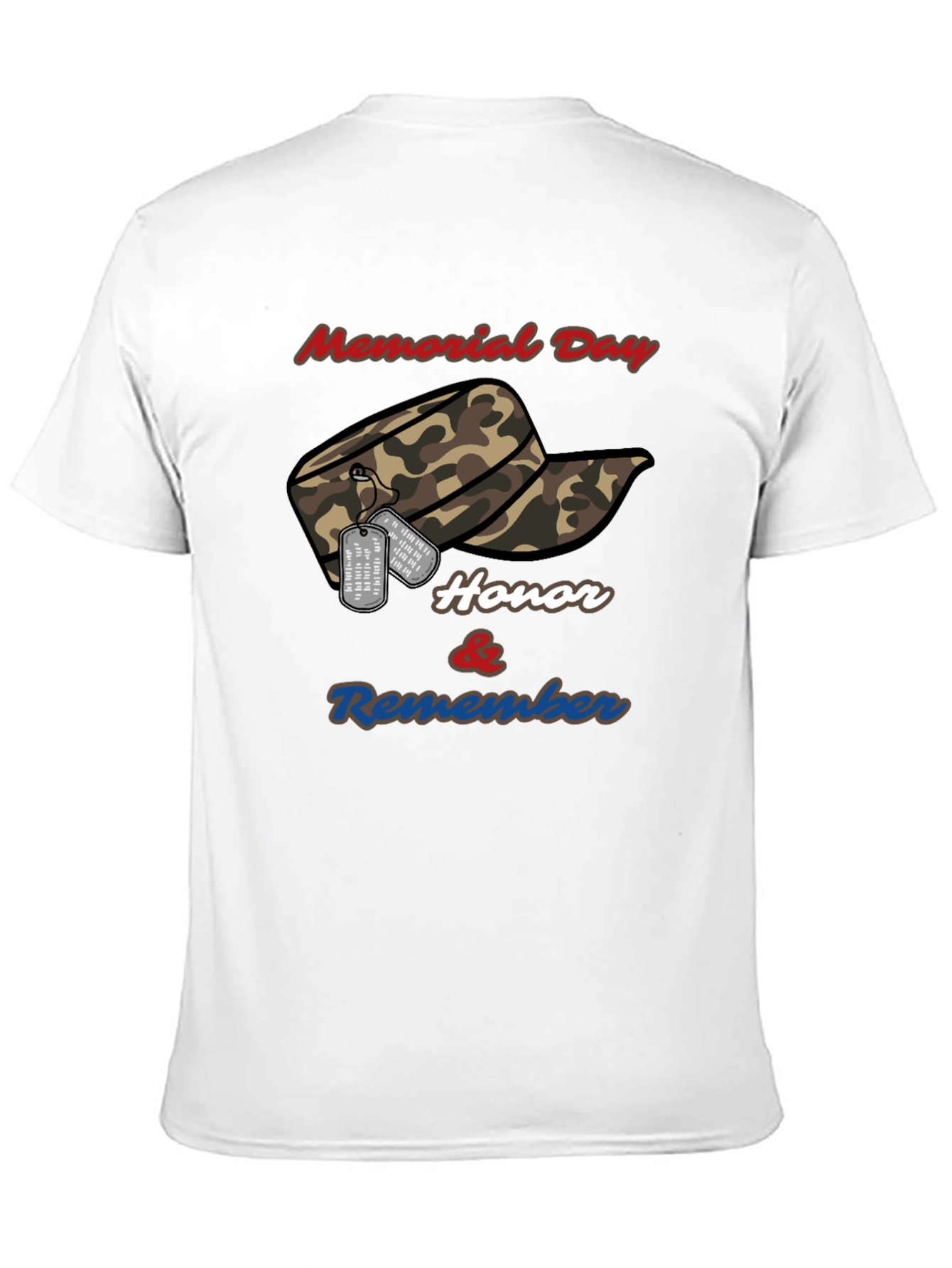 Memorial Day Honor & Remember Graphic T-Shirt