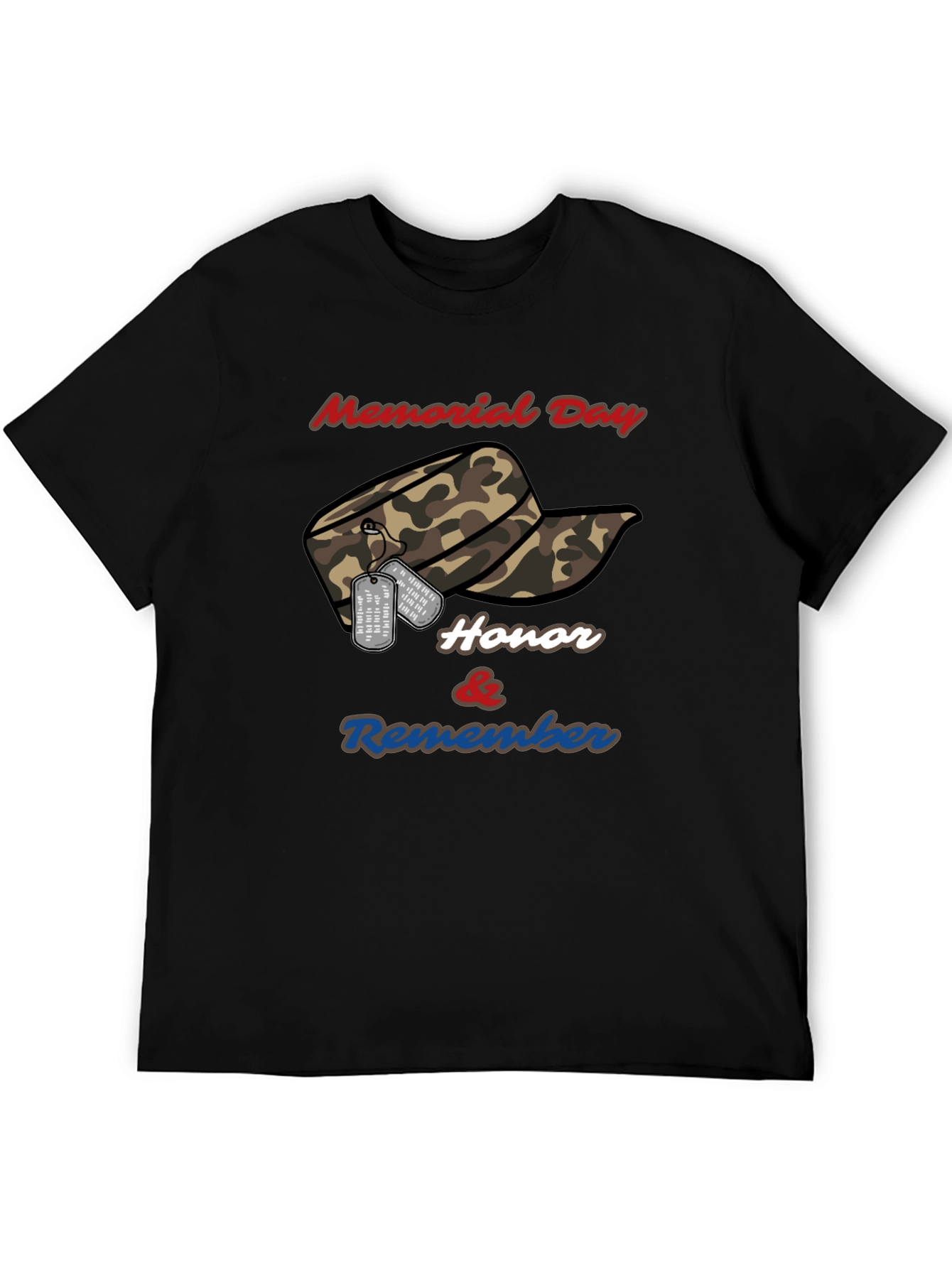 Memorial Day Honor & Remember Graphic T-Shirt