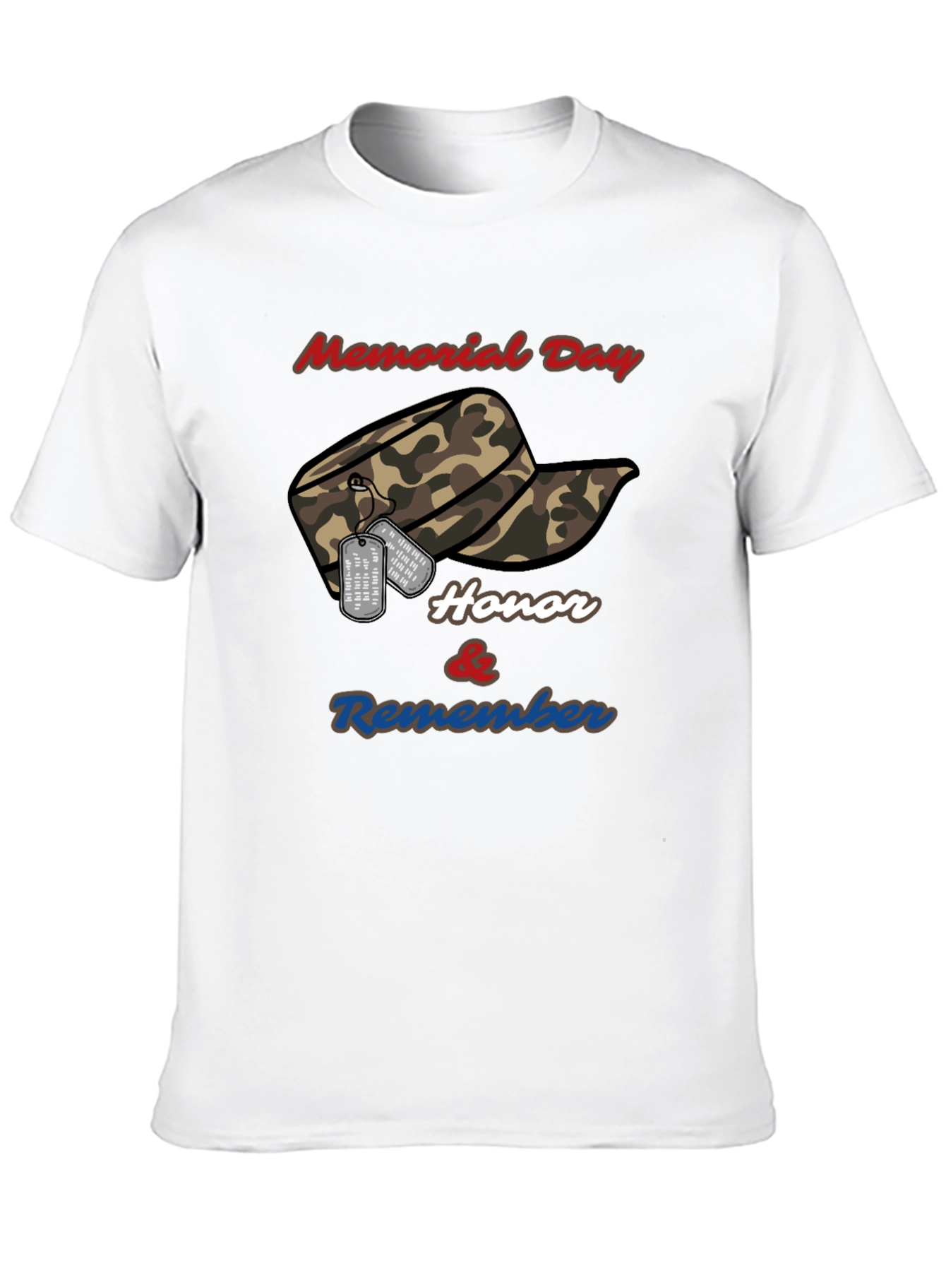 Memorial Day Honor & Remember Graphic T-Shirt