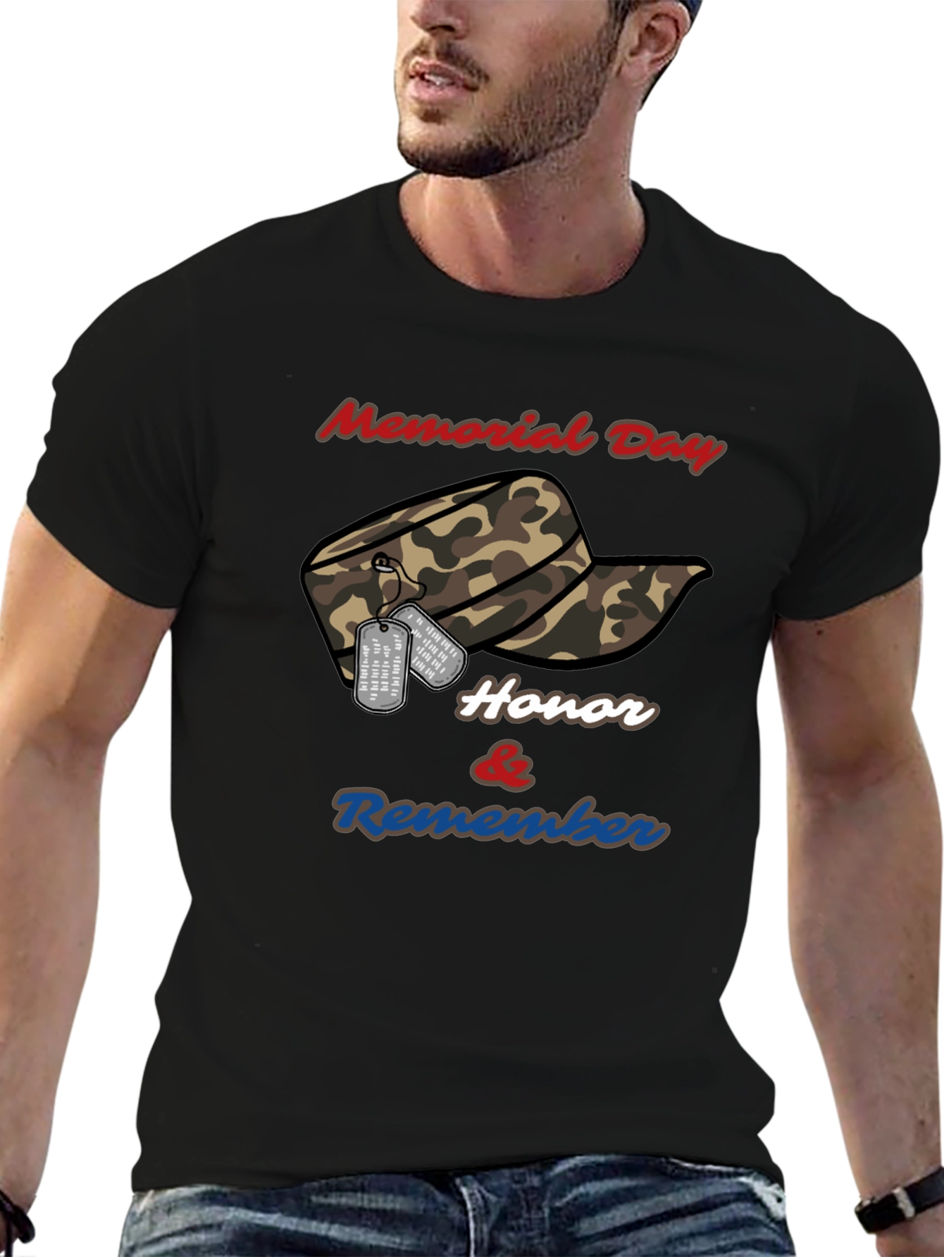 Memorial Day Honor & Remember Graphic T-Shirt